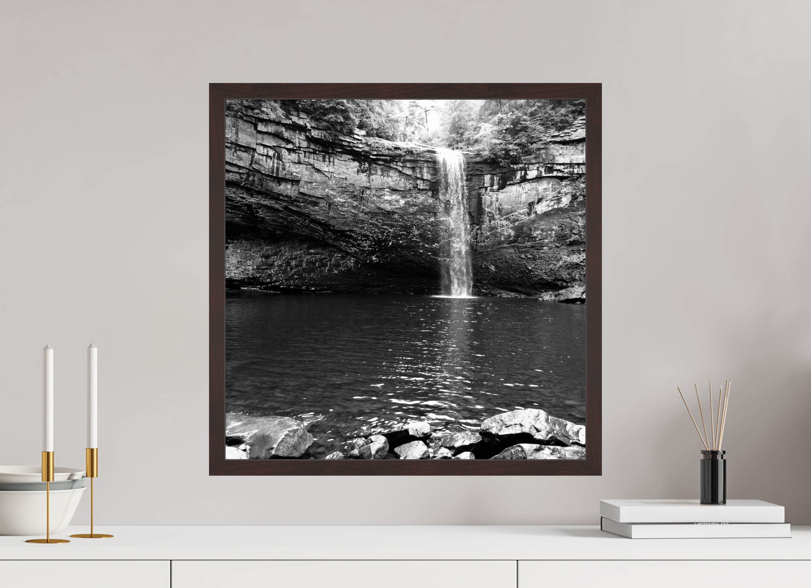 20 x 20″, ArtBox On Aluminum Dibond Foster Falls