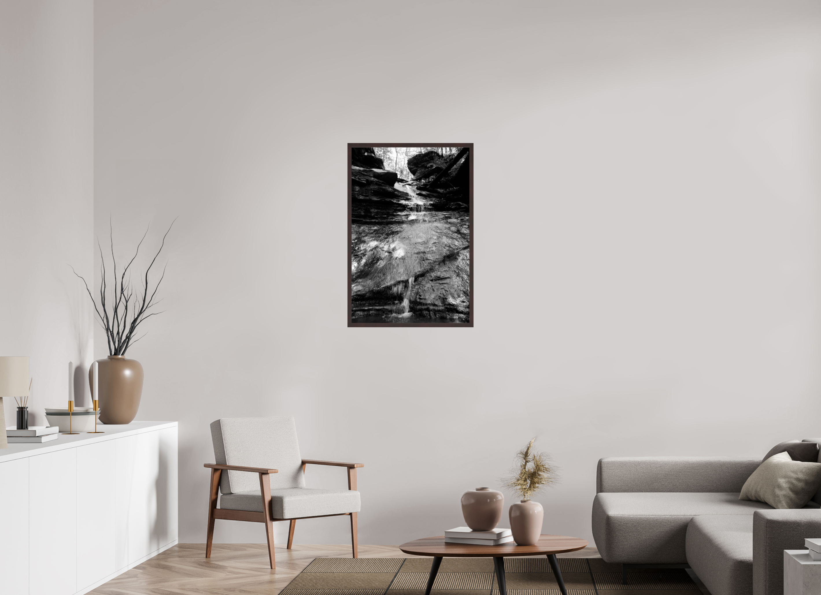 24 x 35.6″, ArtBox On Aluminum Dibond Waterfall