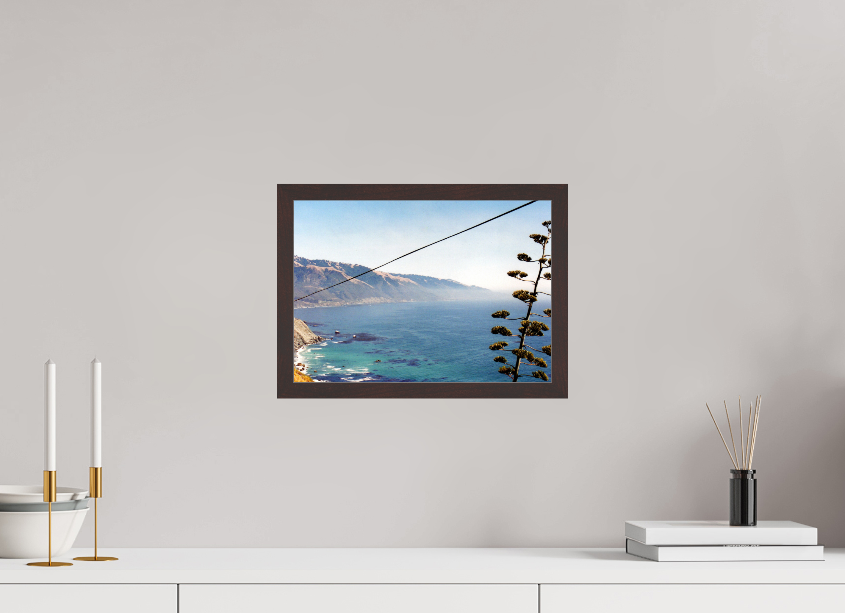 13.9 x 10″, ArtBox On Aluminum Dibond Line / California Coast