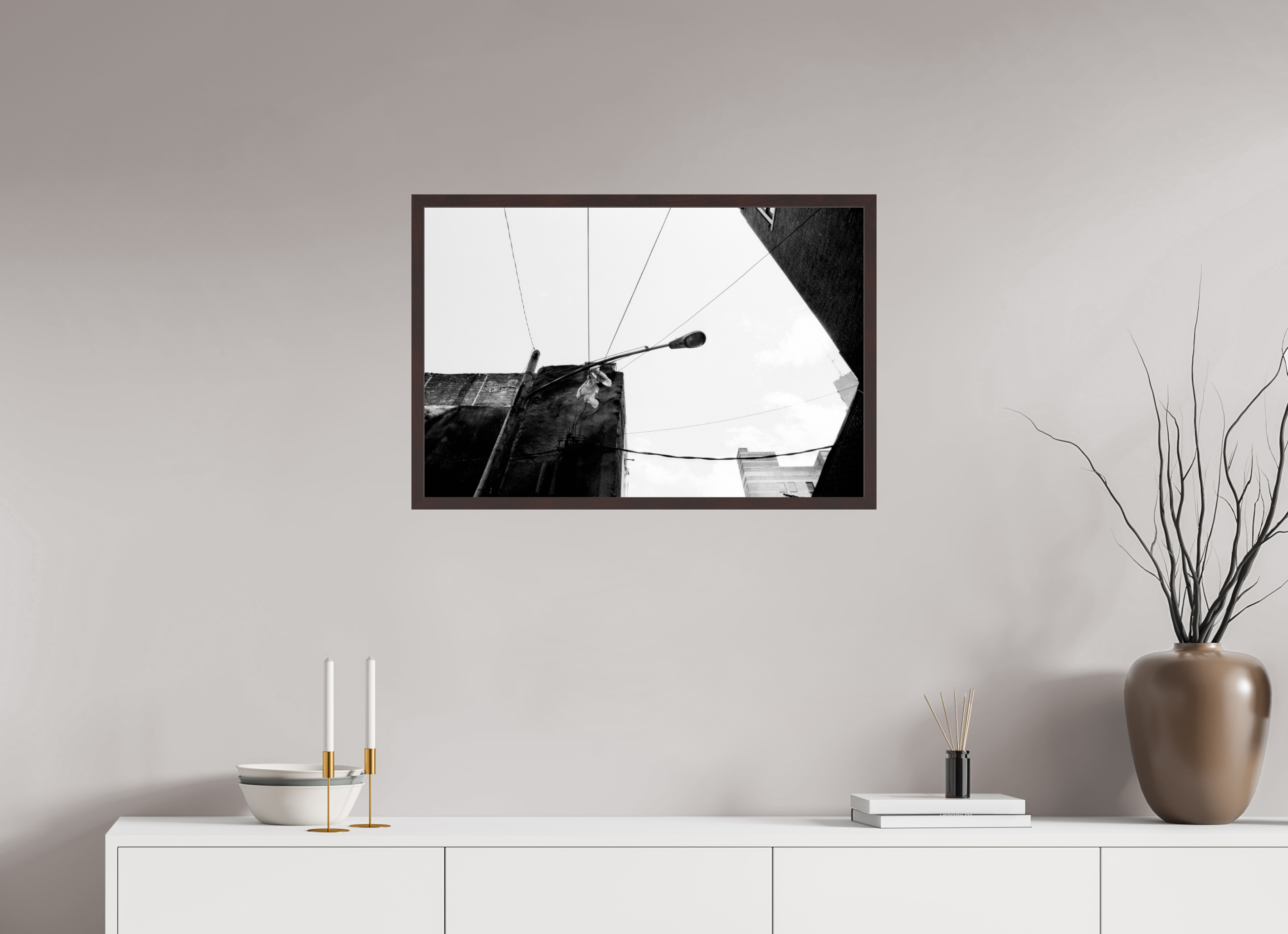 30 x 20″, ArtBox On Aluminum Dibond Lines at Corner
