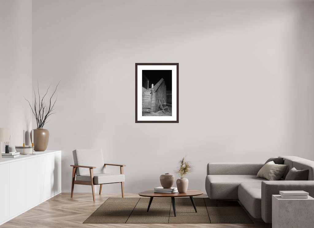 20 x 30.7″, Framed, Alder Brown, B&W Print Forgotten Space