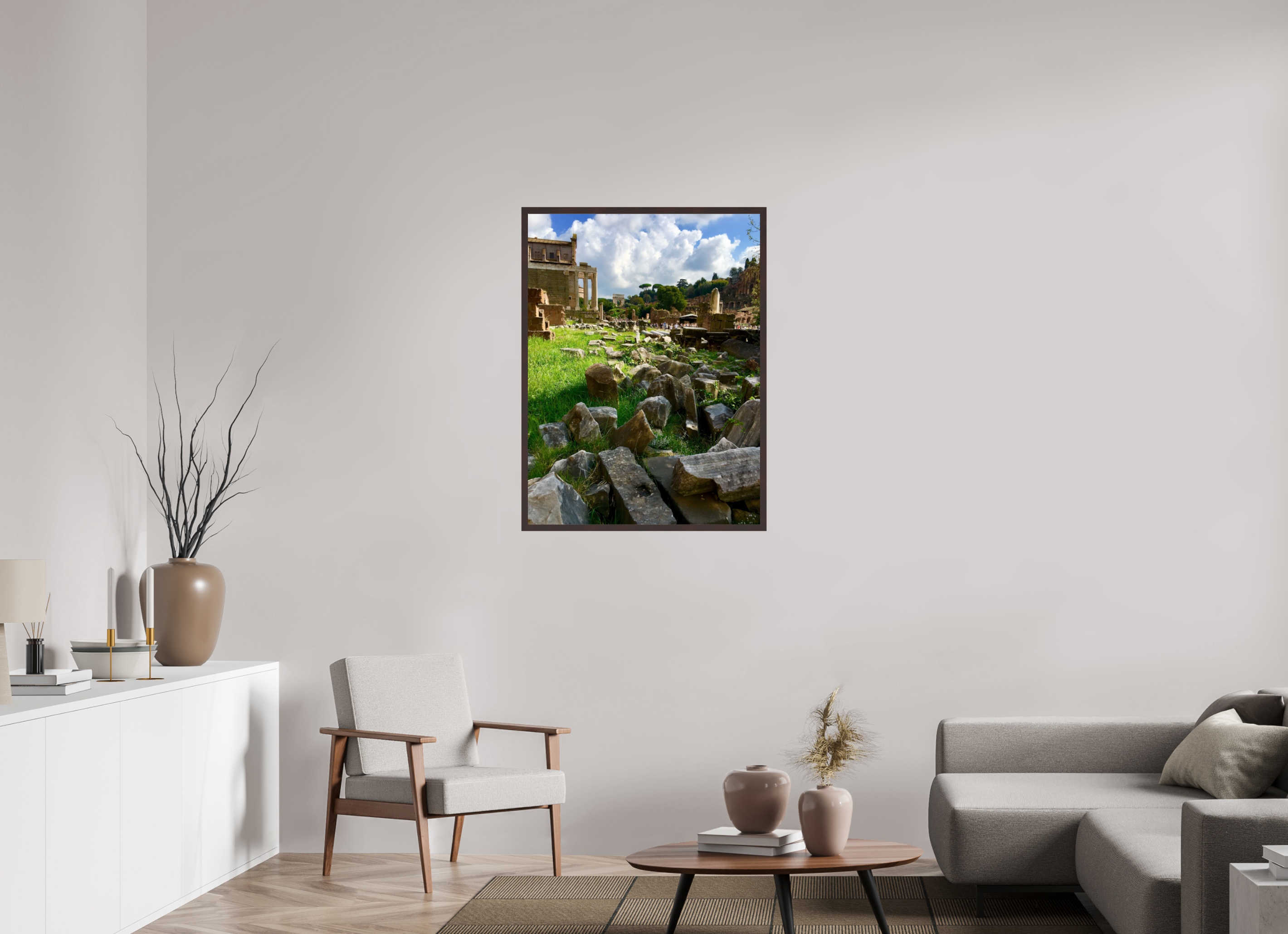 30 x 40″, ArtBox On Aluminum Dibond Forum Ruins