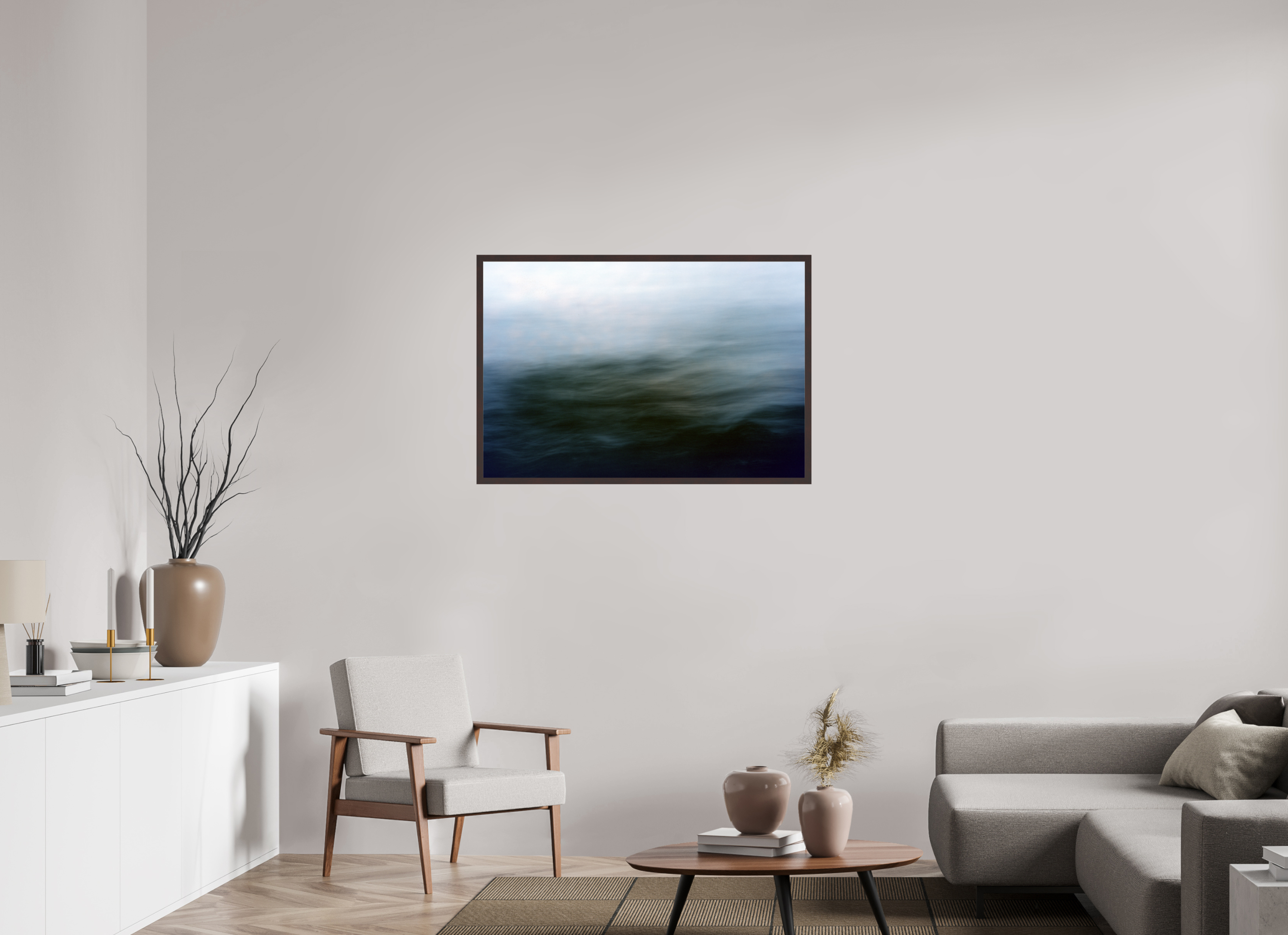 41.4 x 28″, ArtBox On Aluminum Dibond Streaked Trees