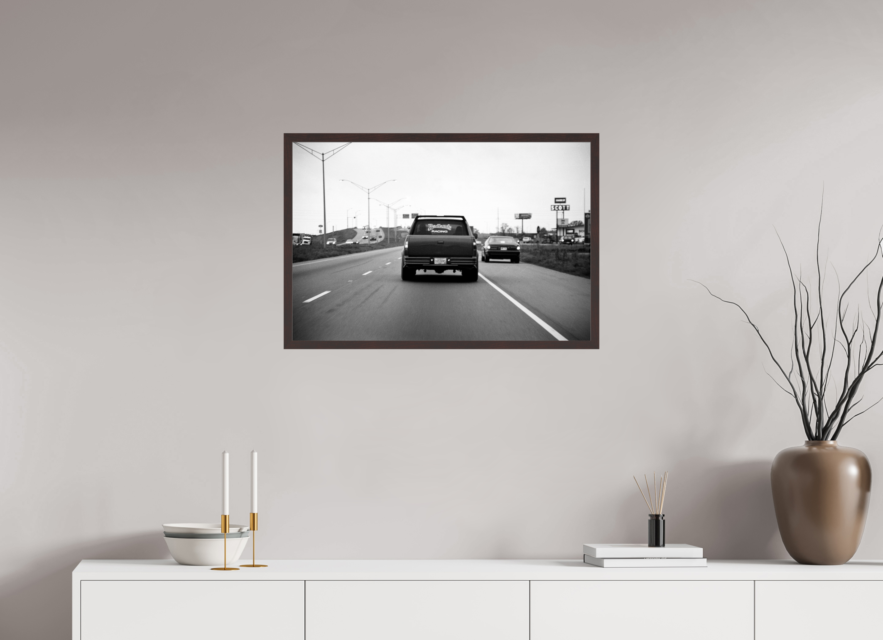 29.7 x 20″, ArtBox On Aluminum Dibond Badlands Racing