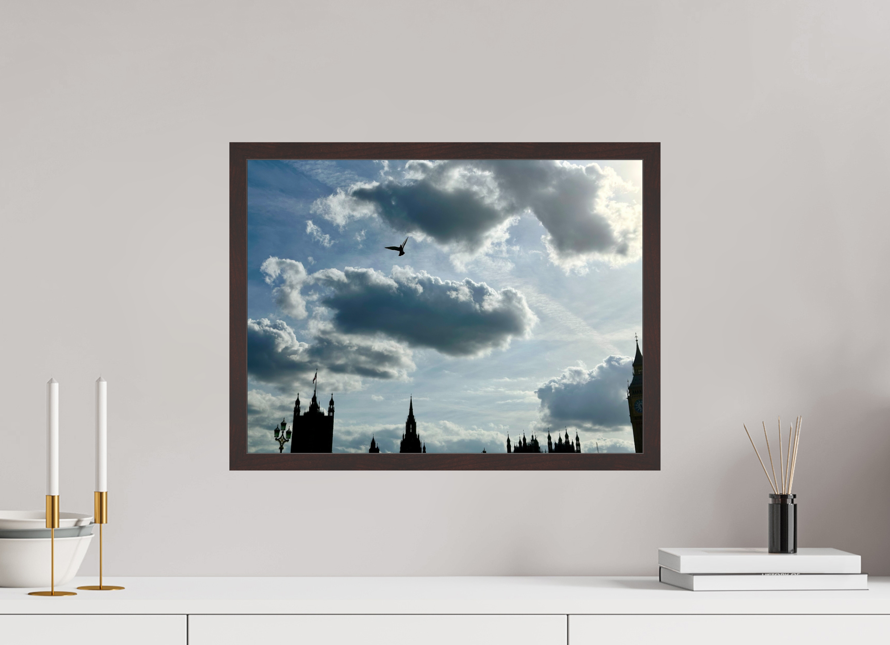 20 x 15″, ArtBox On Aluminum Dibond Seagull