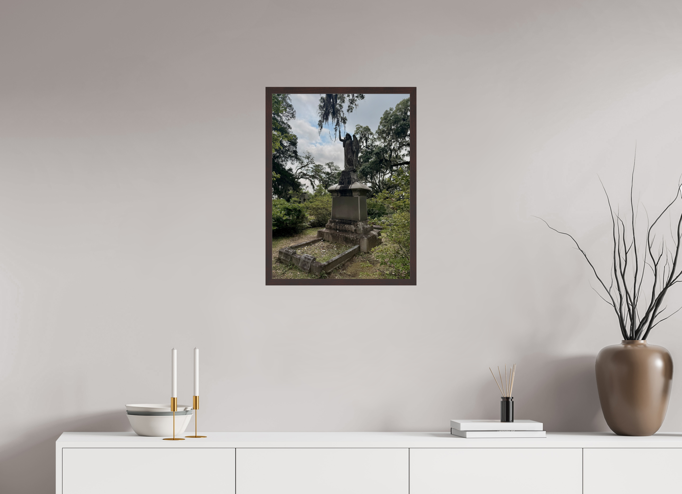 18 x 24″, ArtBox On Aluminum Dibond Bonaventure Cemetery