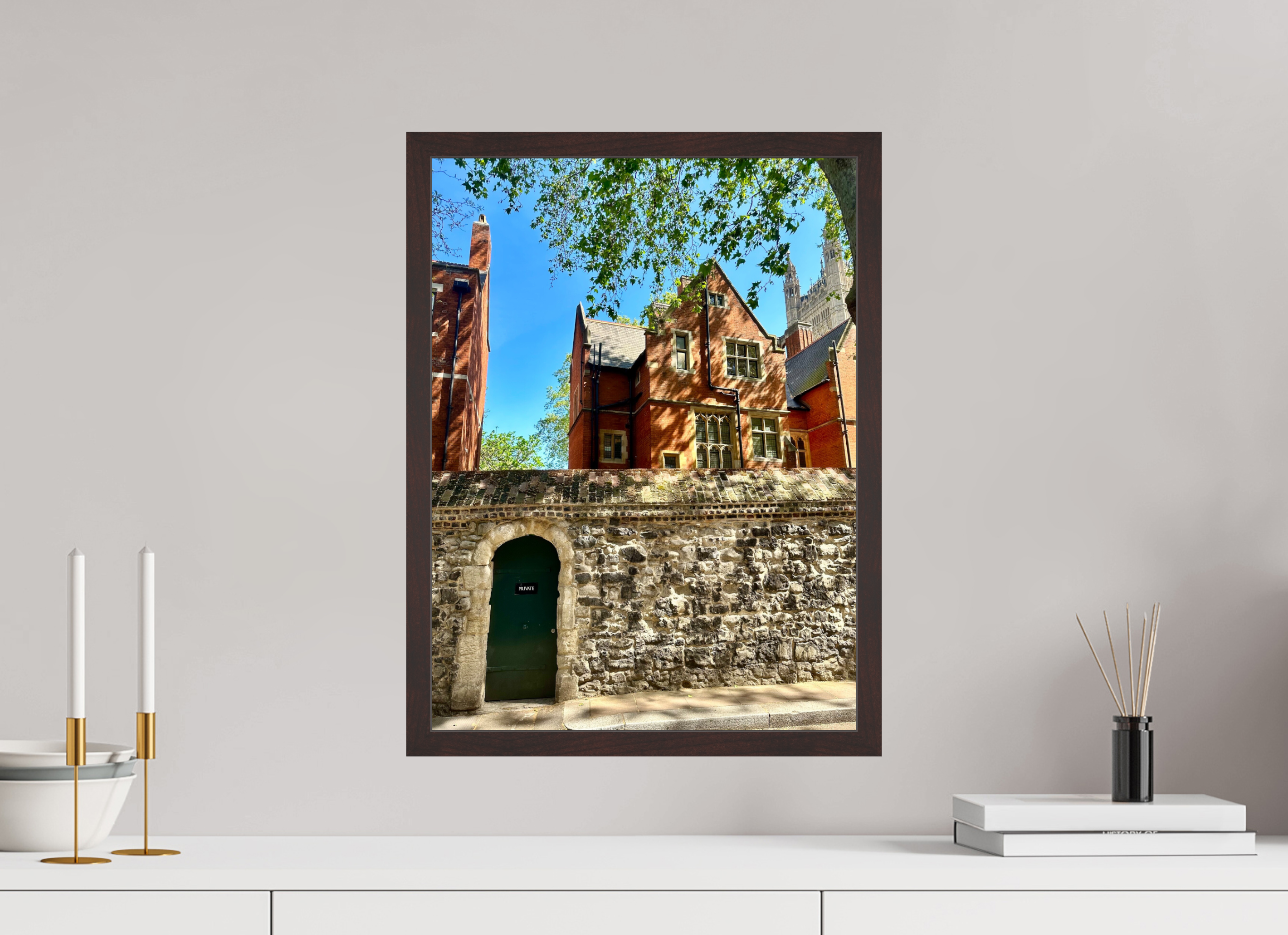 15 x 20″, ArtBox On Aluminum Dibond London Wall & Gate