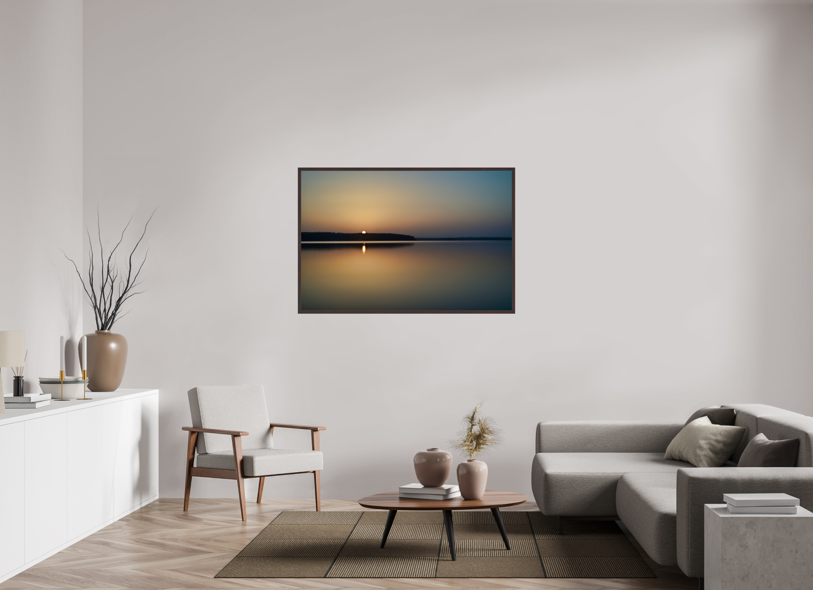 54 x 36″, ArtBox On Aluminum Dibond Sunrise, D'Arbonne Lake