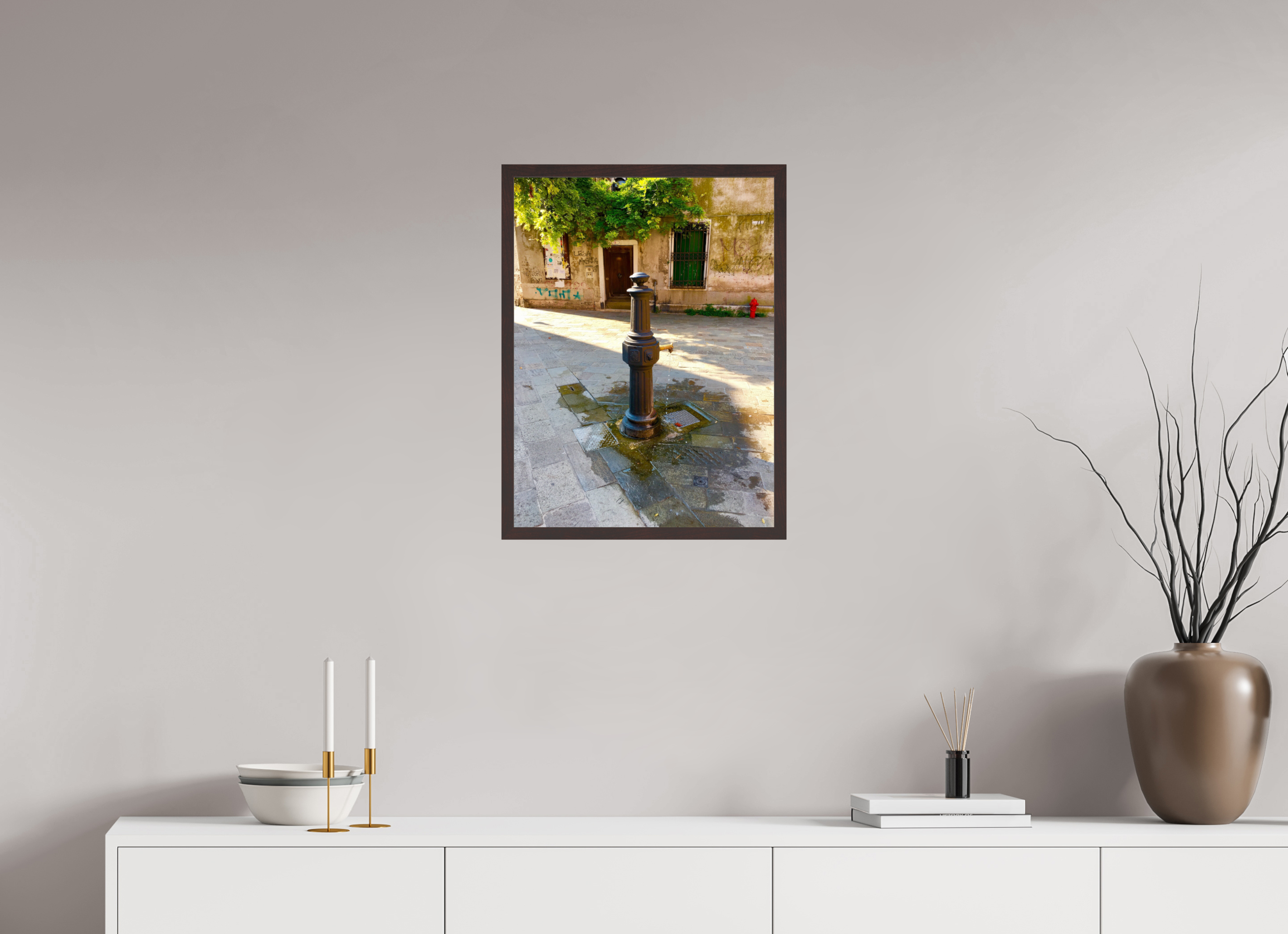 18 x 24″, ArtBox On Aluminum Dibond Water Fountain
