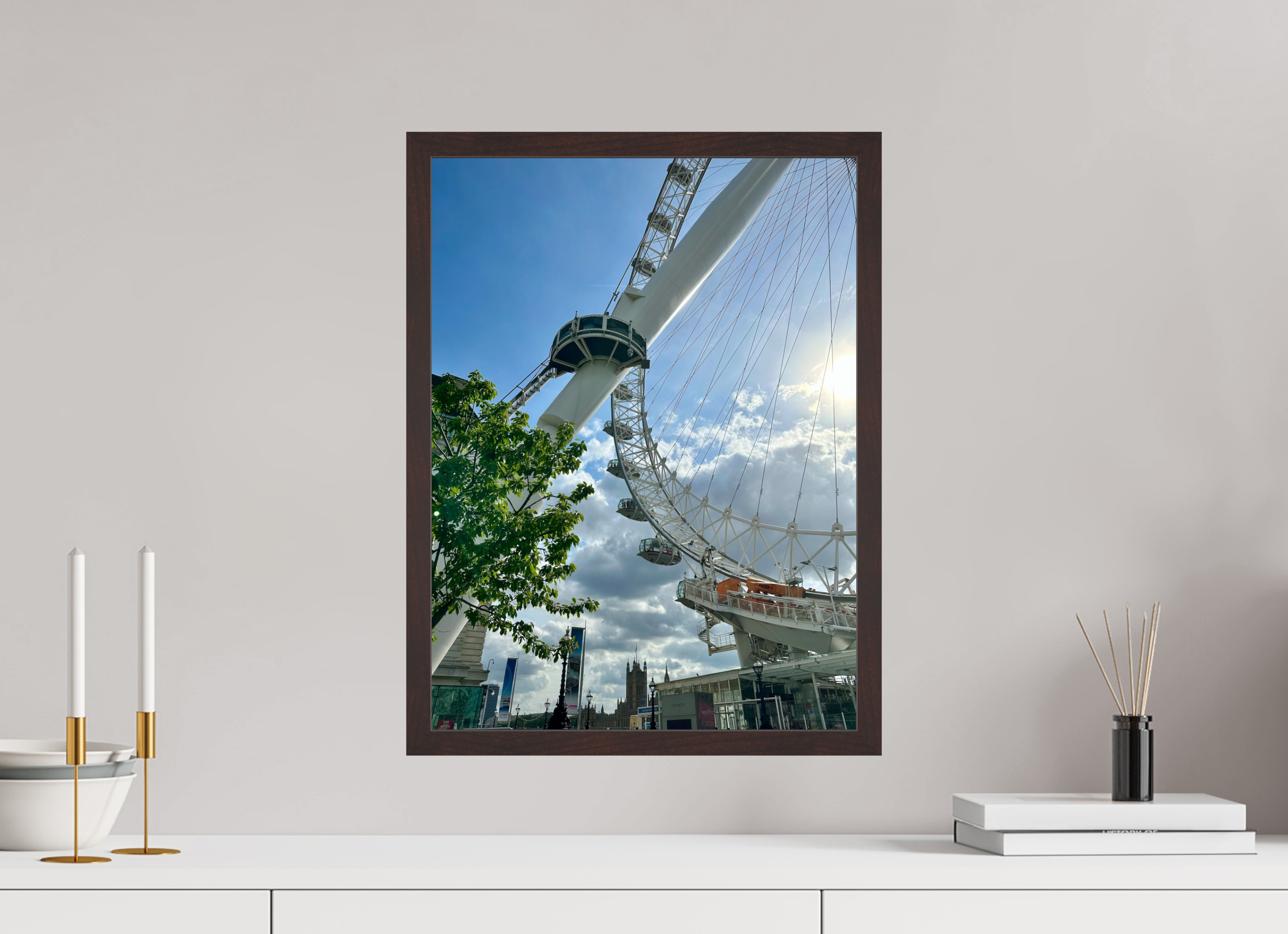 15 x 20″, ArtBox On Aluminum Dibond London Eye (Alternate View)