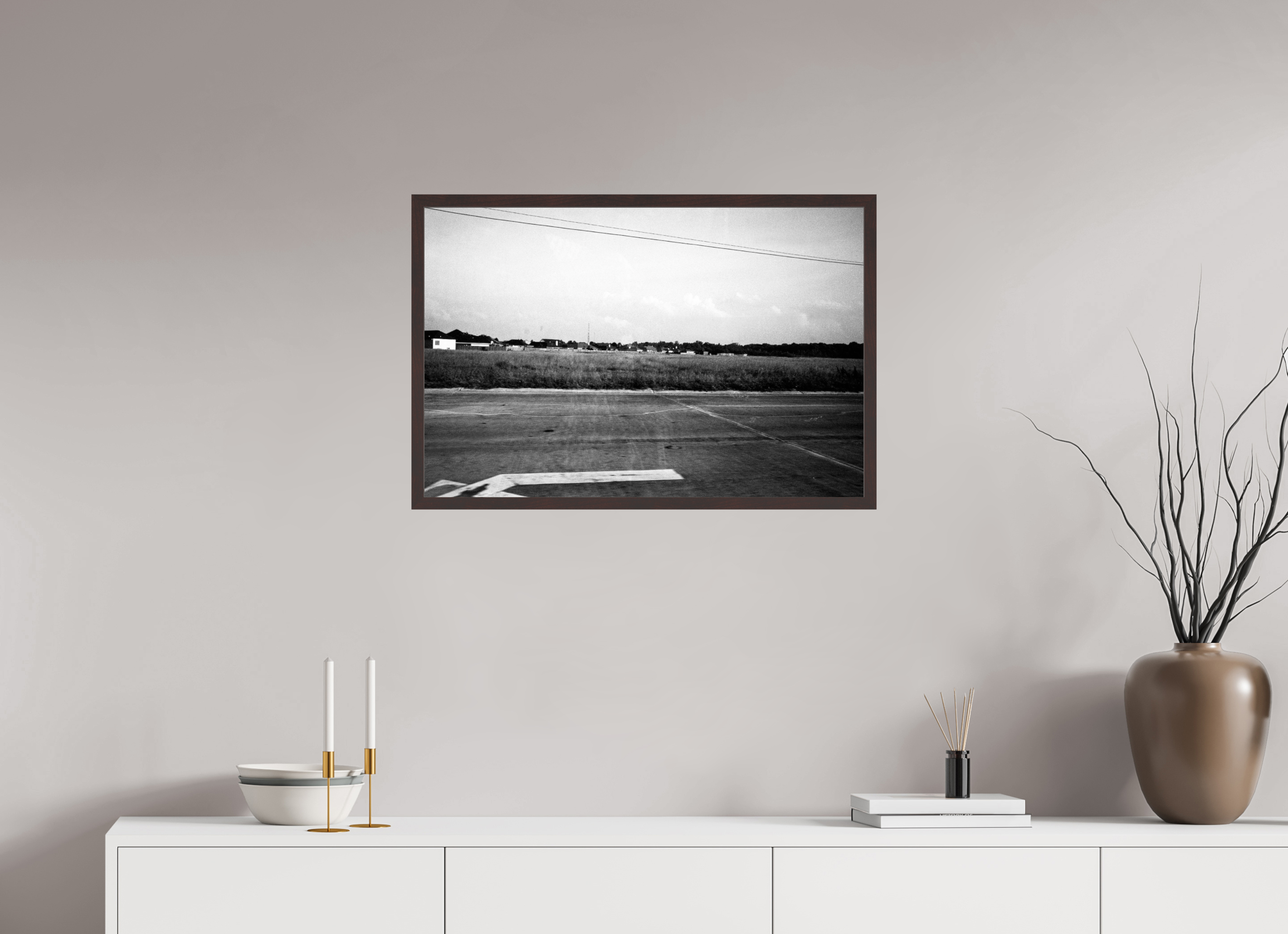 30 x 20″, ArtBox On Aluminum Dibond Lines with Partial Arrow