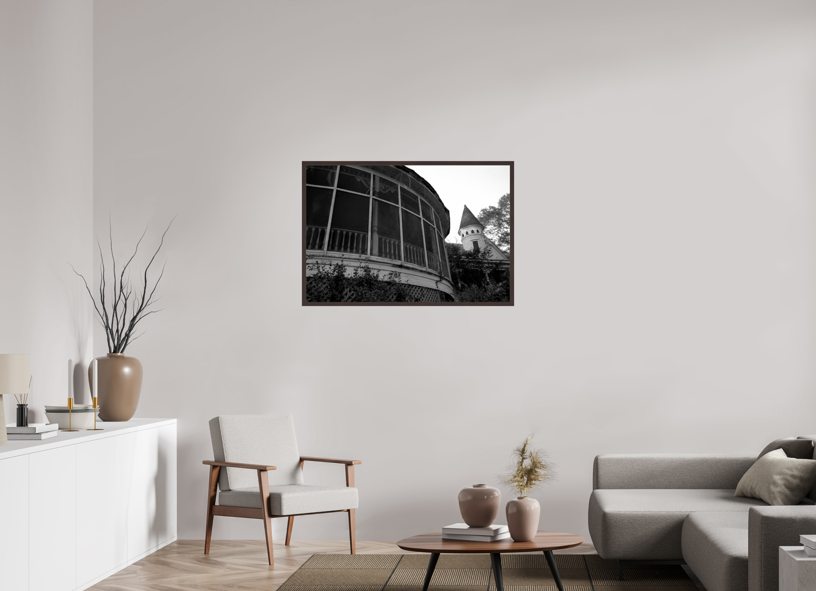 41.4 x 28″, ArtBox On Aluminum Dibond Porch and Spire