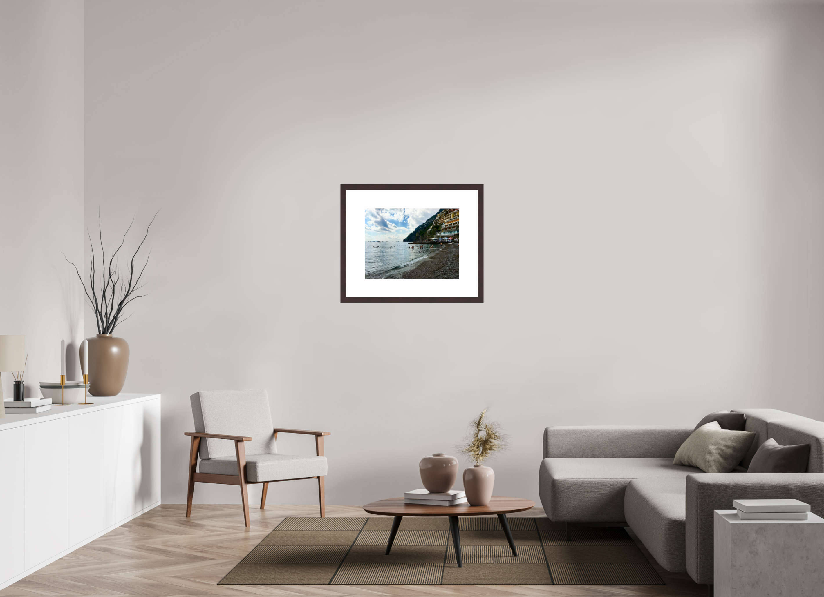 24 x 18″, Framed, Alder Brown, Color Print Positano