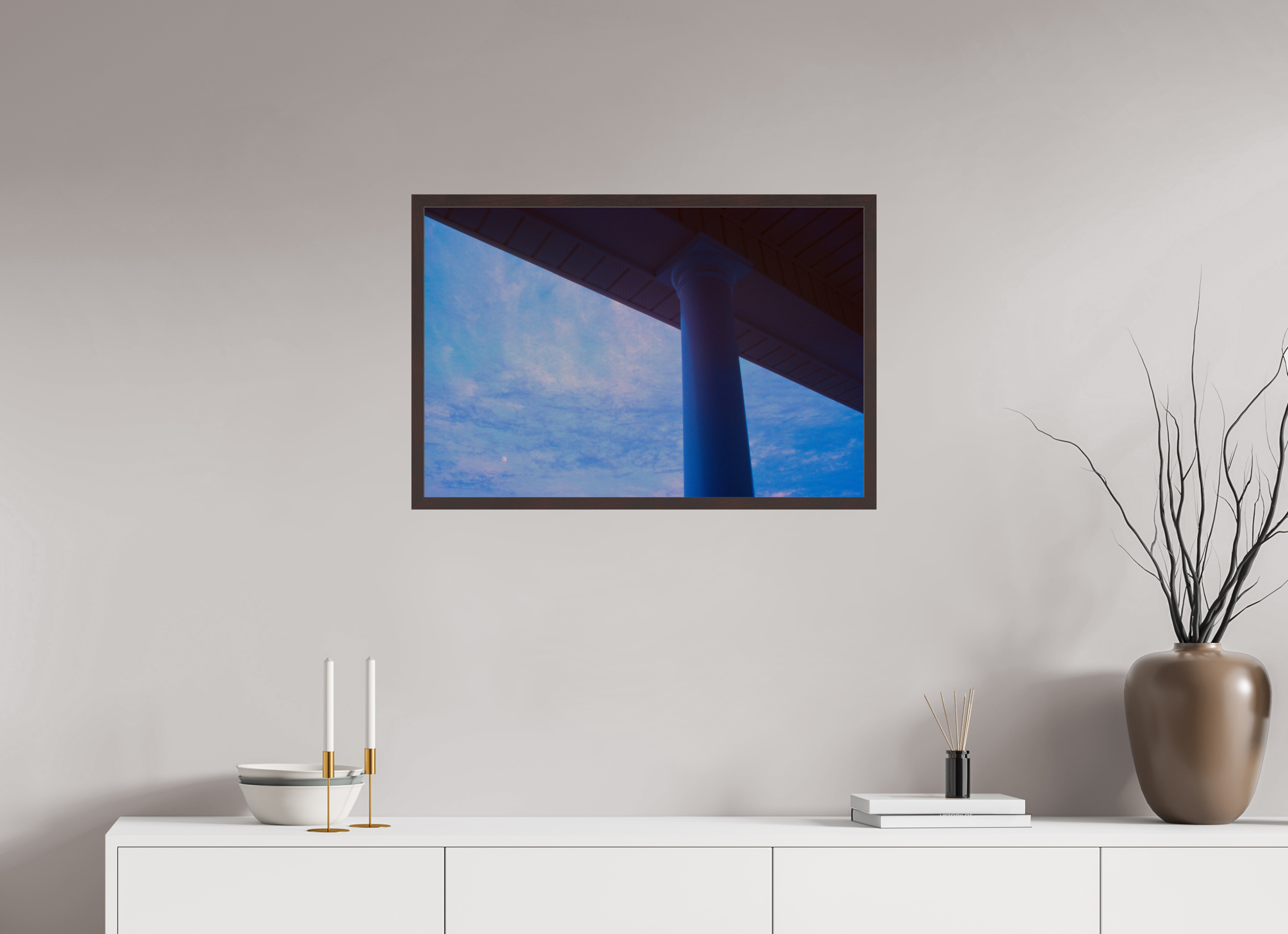 30 x 20″, ArtBox On Aluminum Dibond Moonset