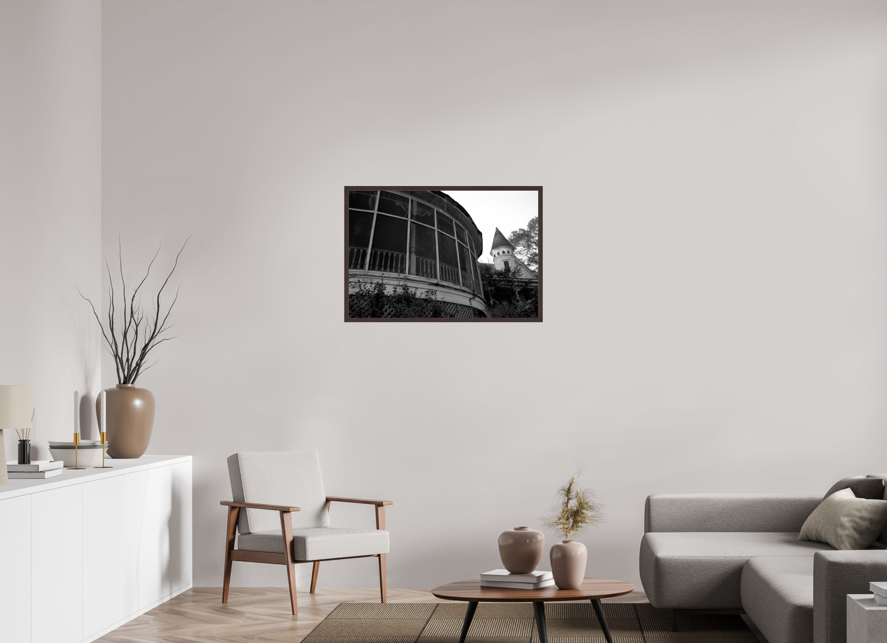 35.5 x 24″, ArtBox On Aluminum Dibond Porch and Spire