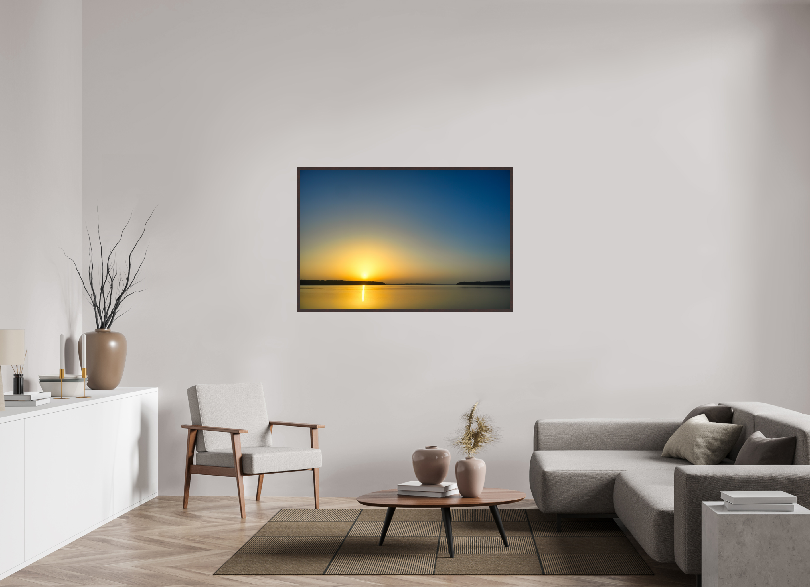 54 x 36″, ArtBox On Aluminum Dibond Sunrise at D'Arbonne Lake