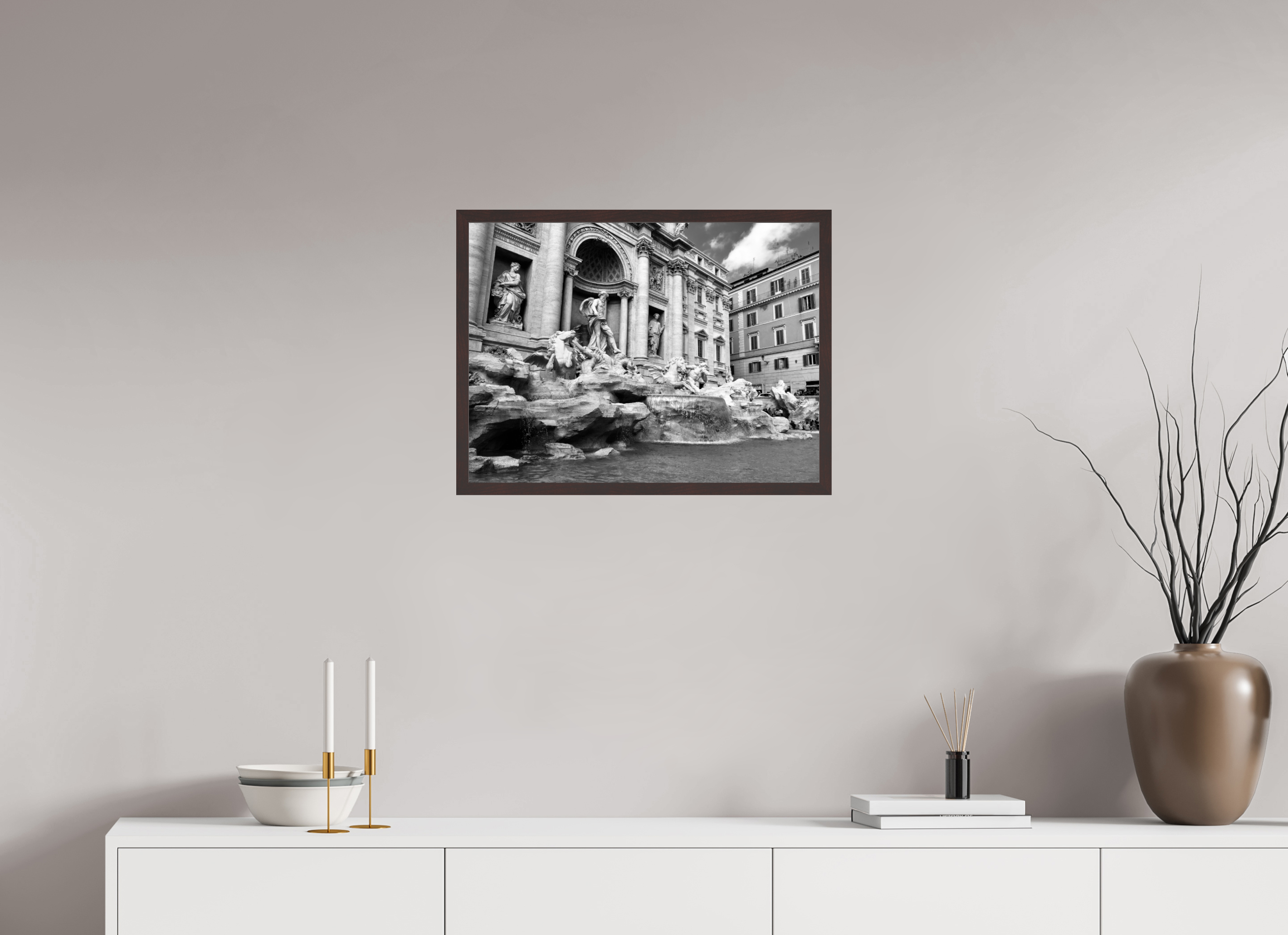 24 x 18″, ArtBox On Aluminum Dibond Trevi Fountain