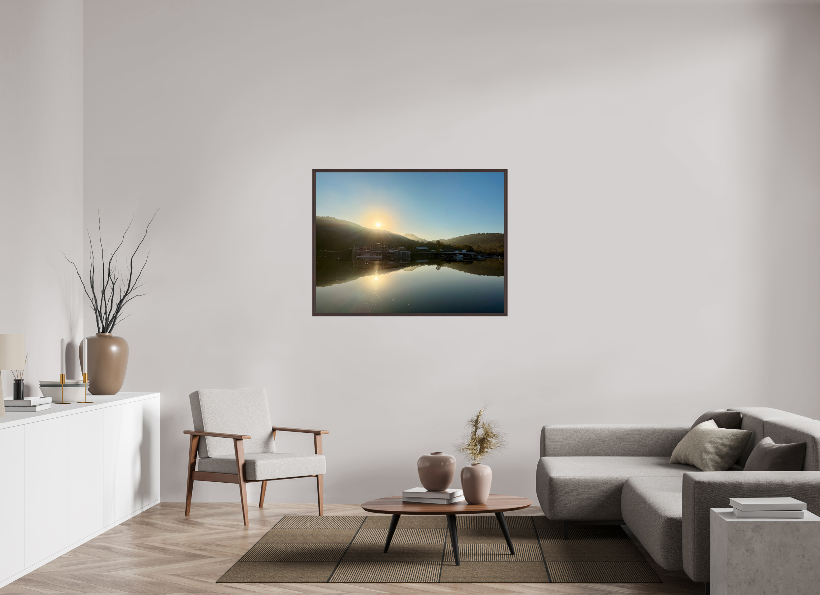 48 x 36″, ArtBox On Aluminum Dibond Sunrise at Cordell Hull Marina