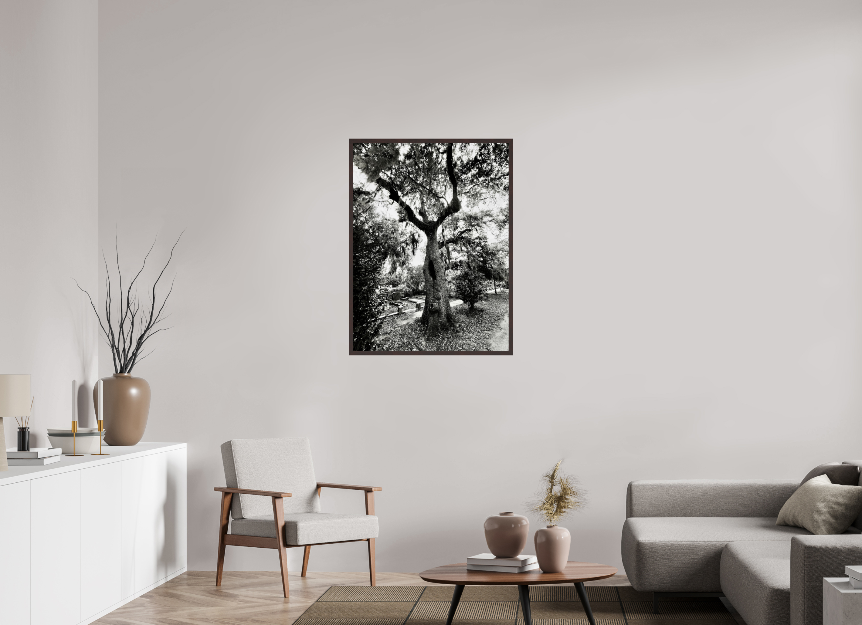 30 x 40″, ArtBox On Aluminum Dibond Tree at Bonaventure Cemetery