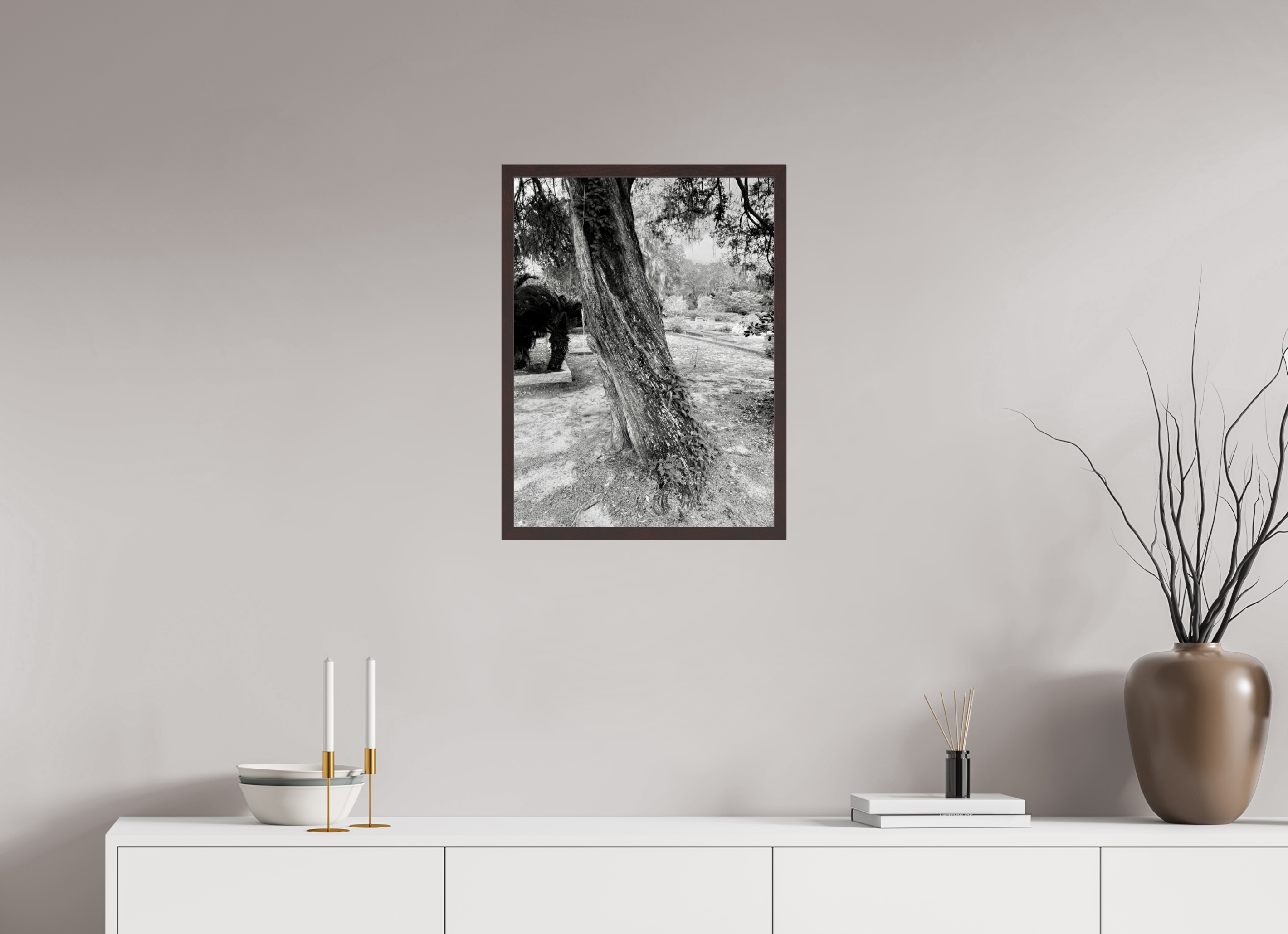 18 x 24″, ArtBox On Aluminum Dibond Tree at Bonaventure Cemetery