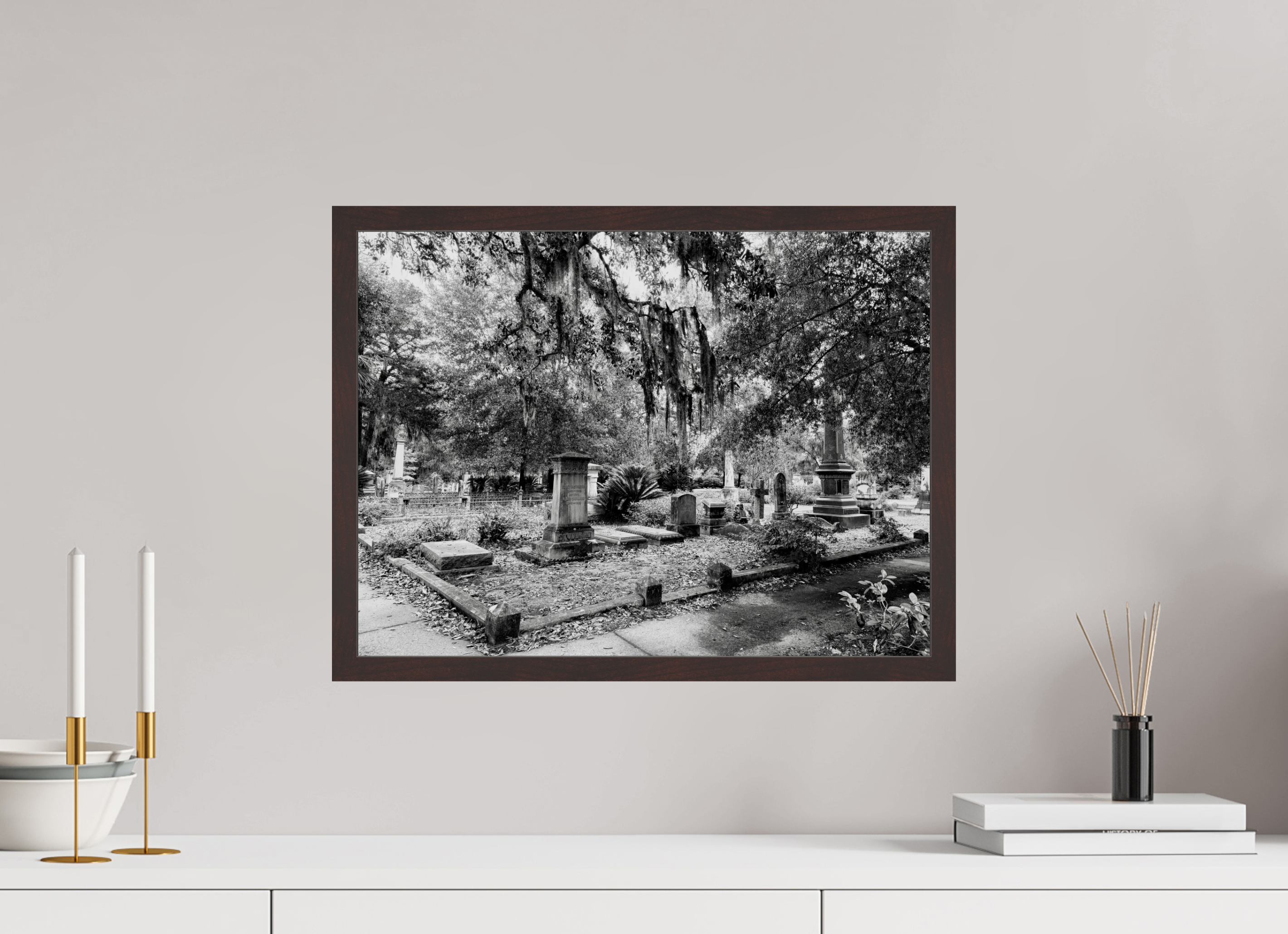 20 x 15″, ArtBox On Aluminum Dibond Bonaventure Cemetery