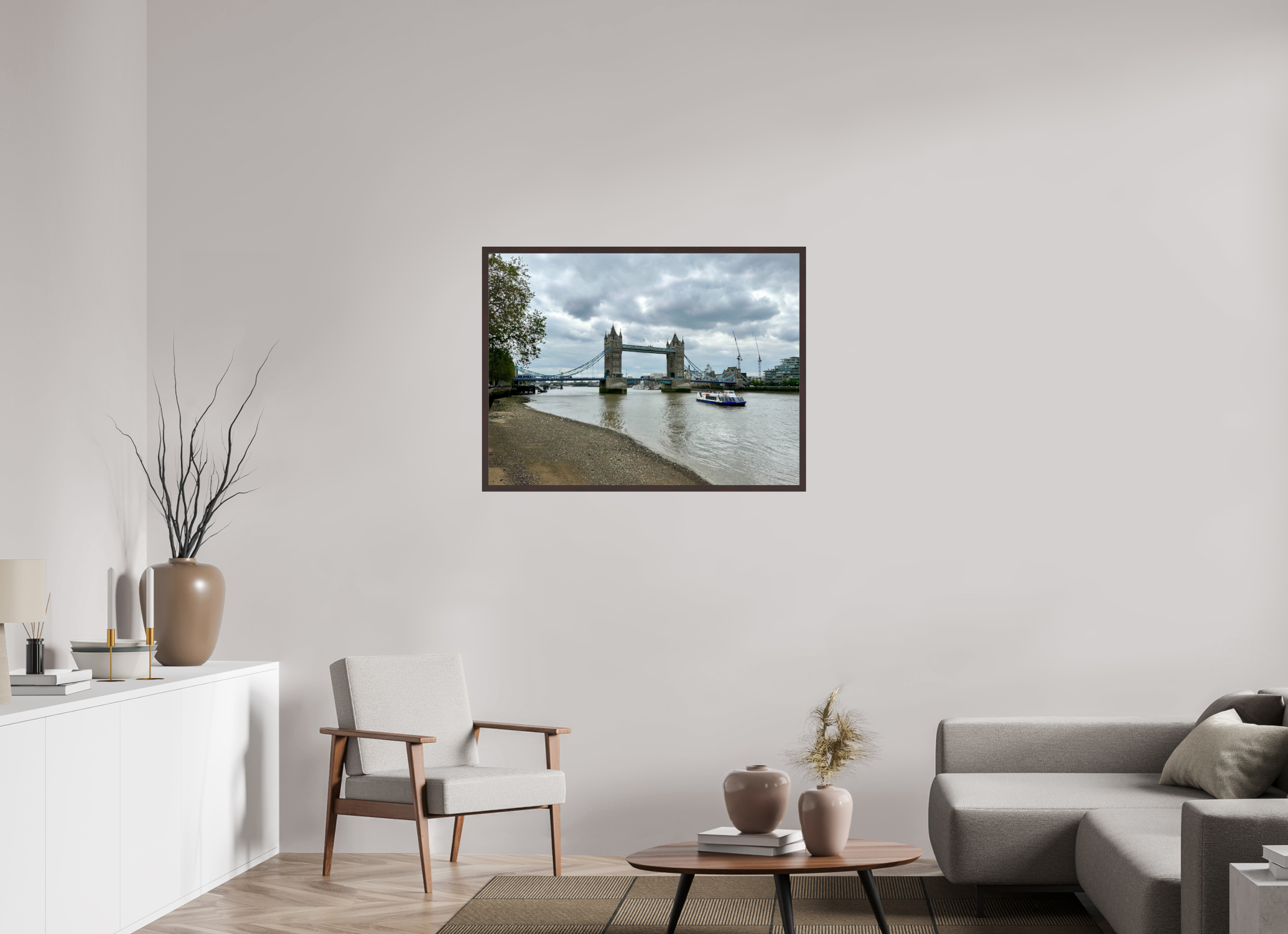 40 x 30″, ArtBox On Aluminum Dibond Tower Bridge (Alternate View)