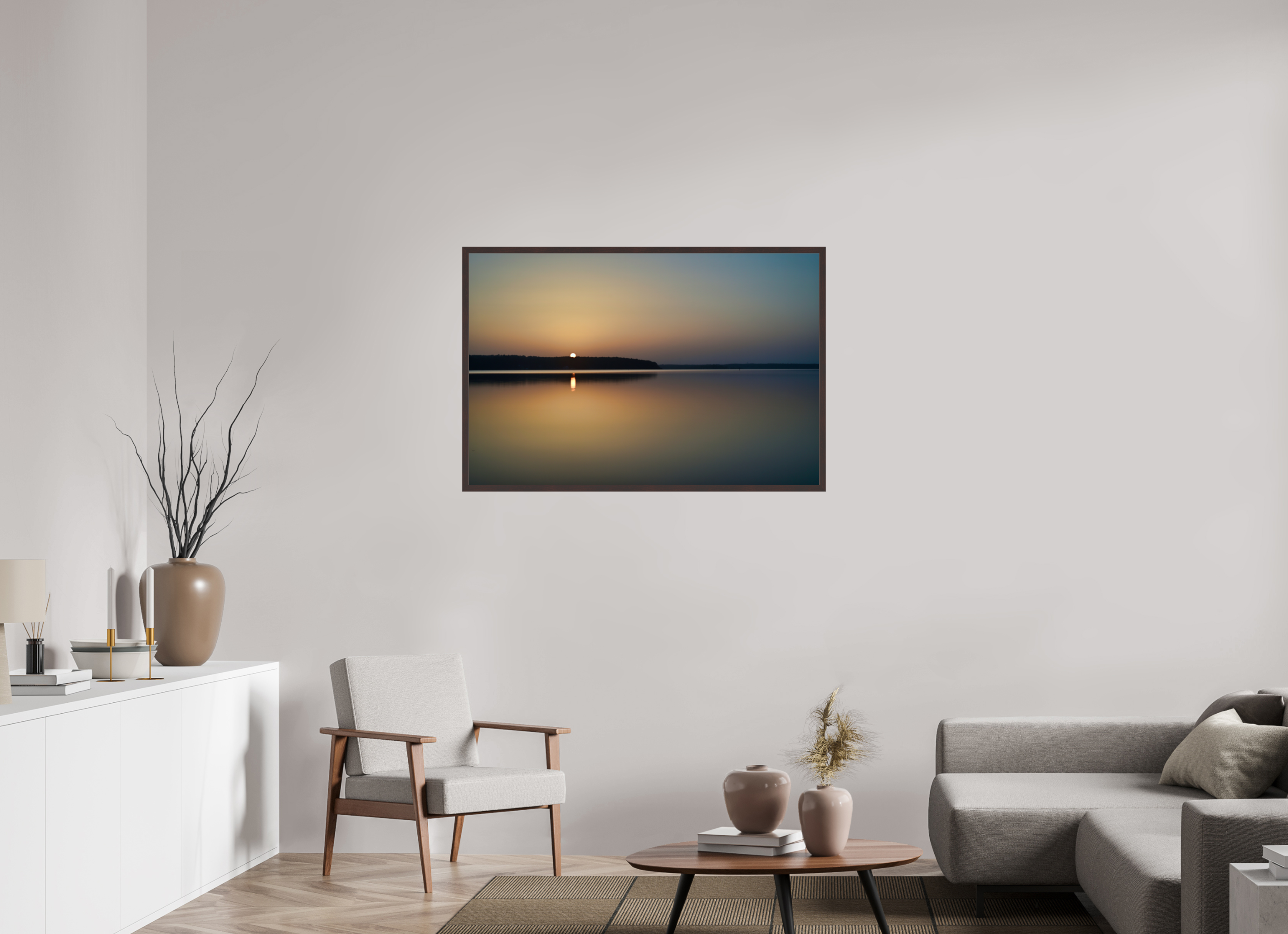 45 x 30″, ArtBox On Aluminum Dibond Sunrise, D'Arbonne Lake