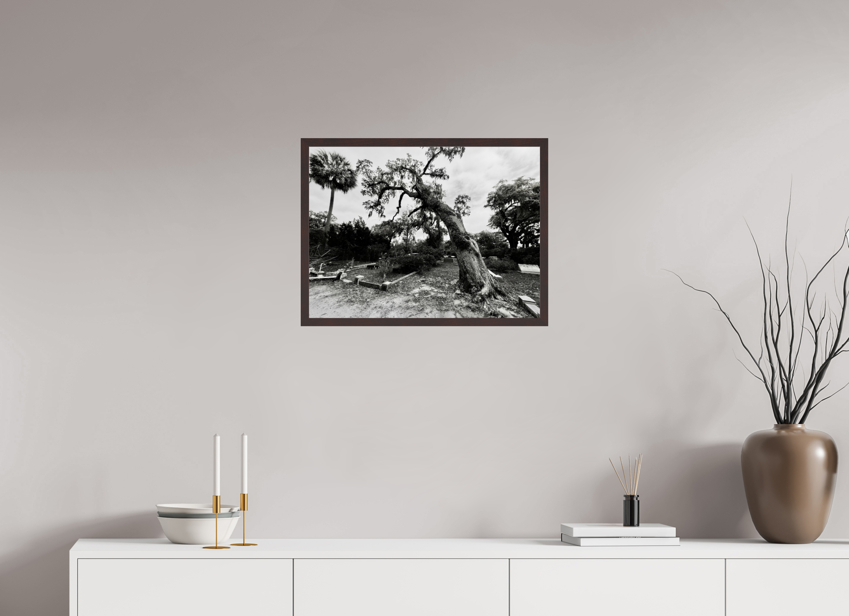 24 x 18″, ArtBox On Aluminum Dibond Tree at Bonaventure Cemetery
