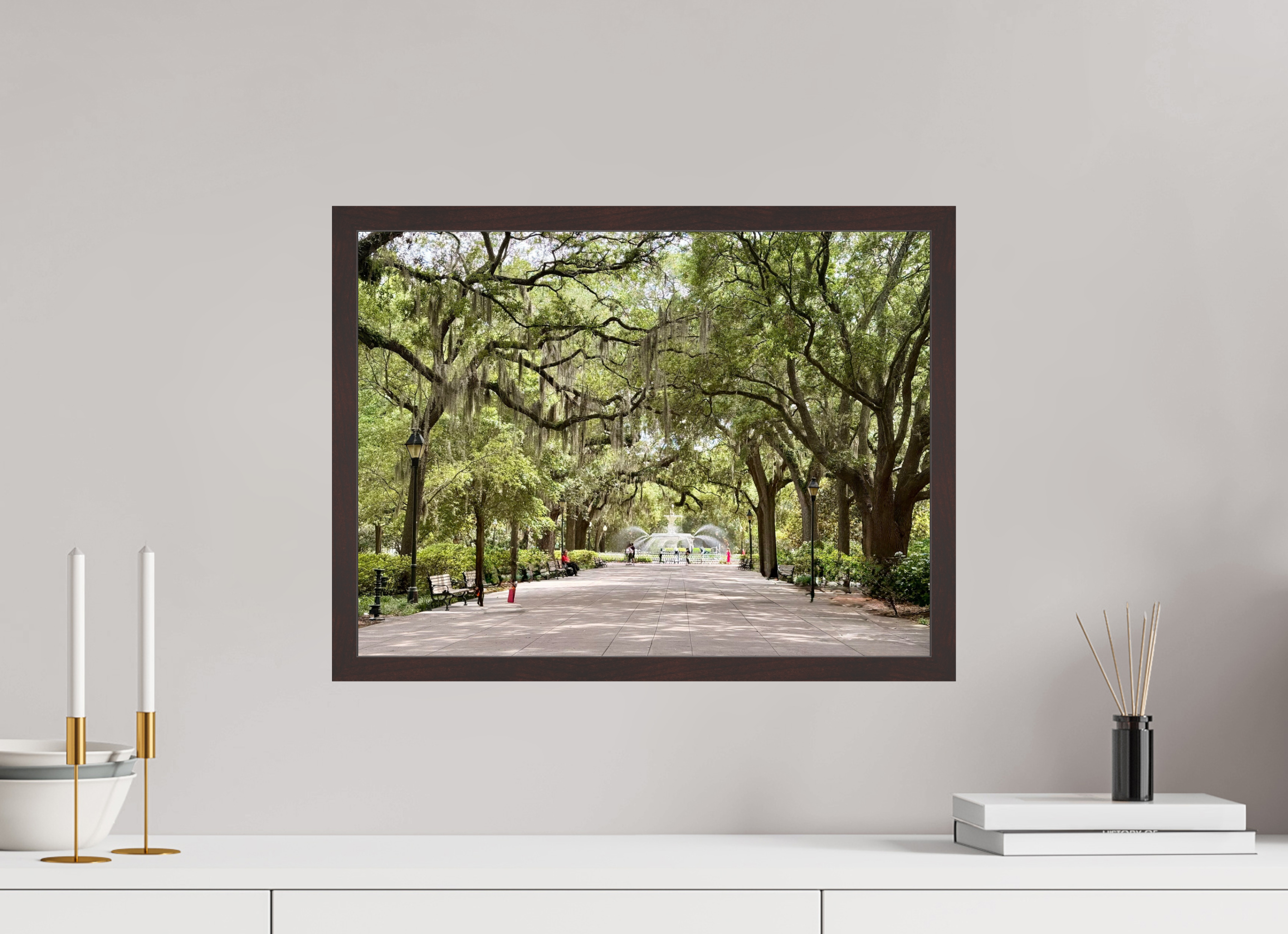 20 x 15″, ArtBox On Aluminum Dibond Forsyth Park