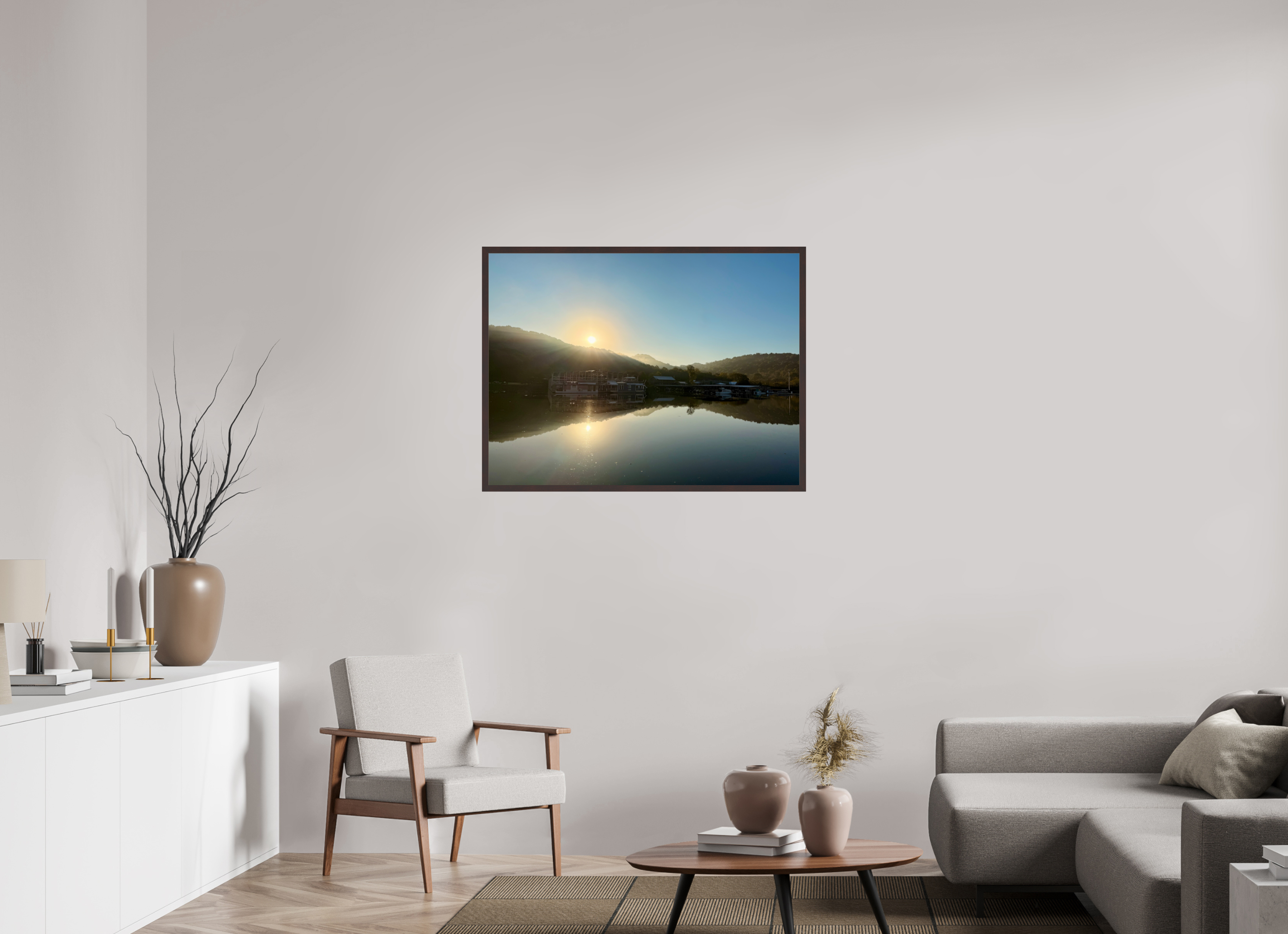 40 x 30″, ArtBox On Aluminum Dibond Sunrise at Cordell Hull Marina