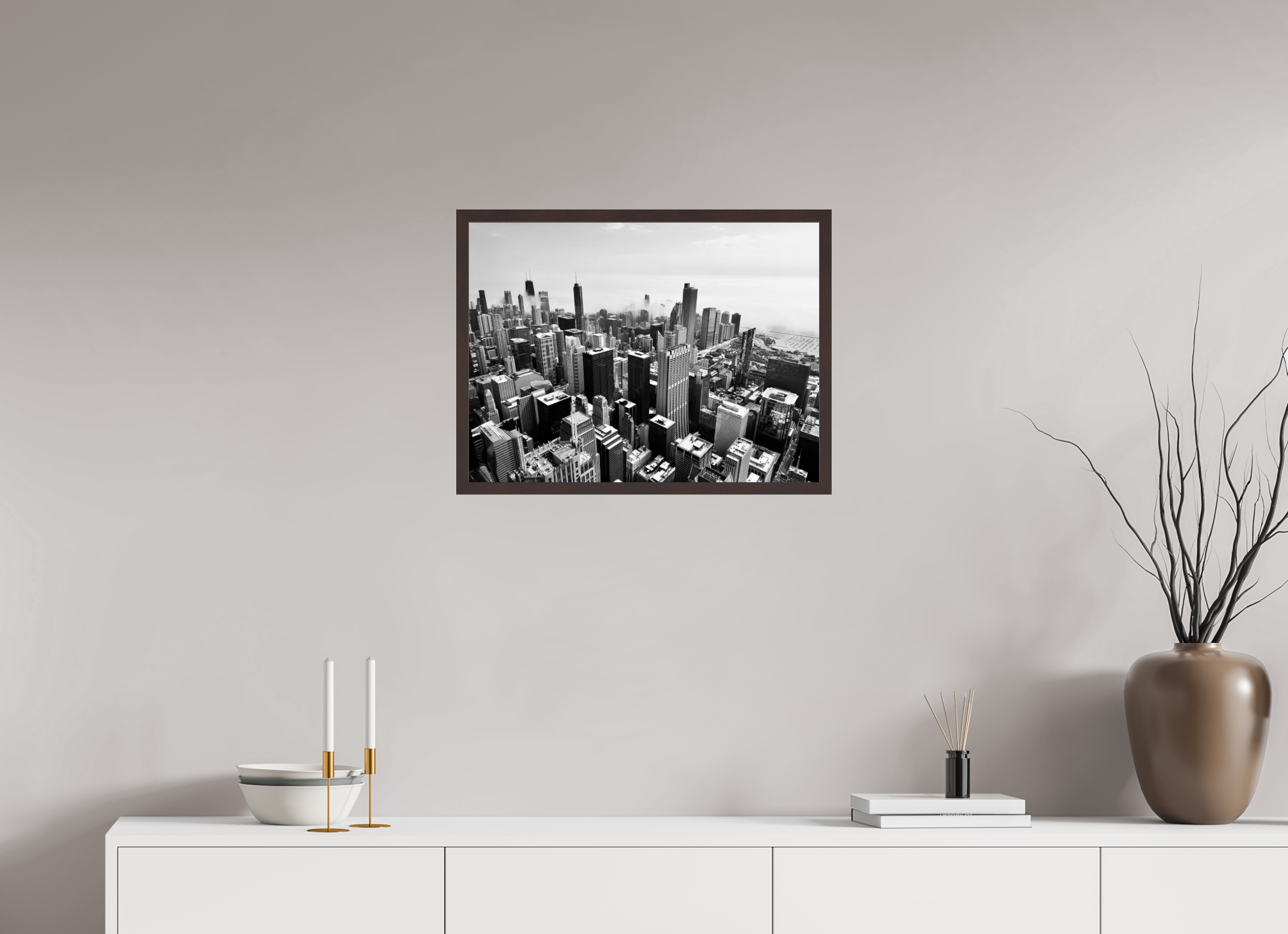 24 x 18″, ArtBox On Aluminum Dibond Chicago Skyline