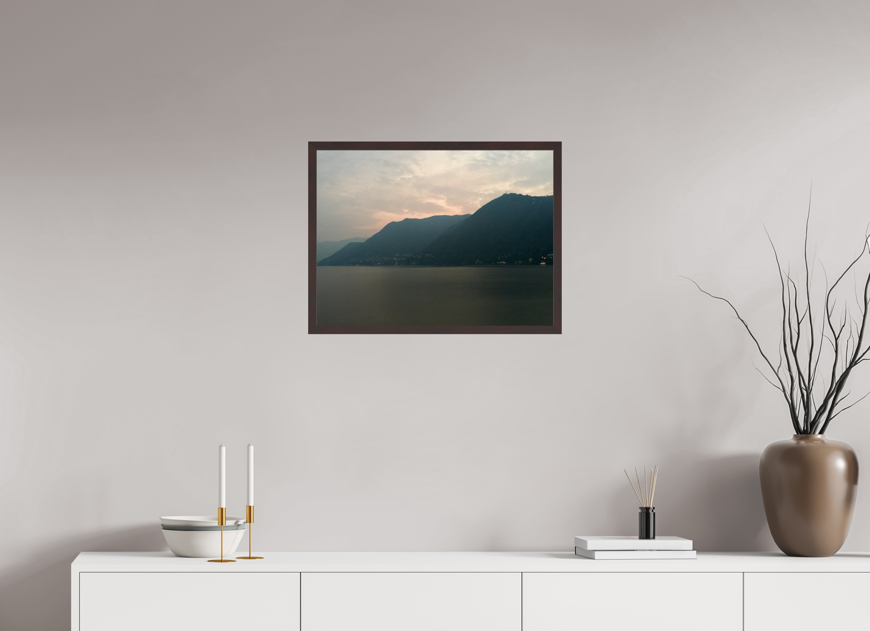 24 x 18″, ArtBox On Aluminum Dibond Lake Como