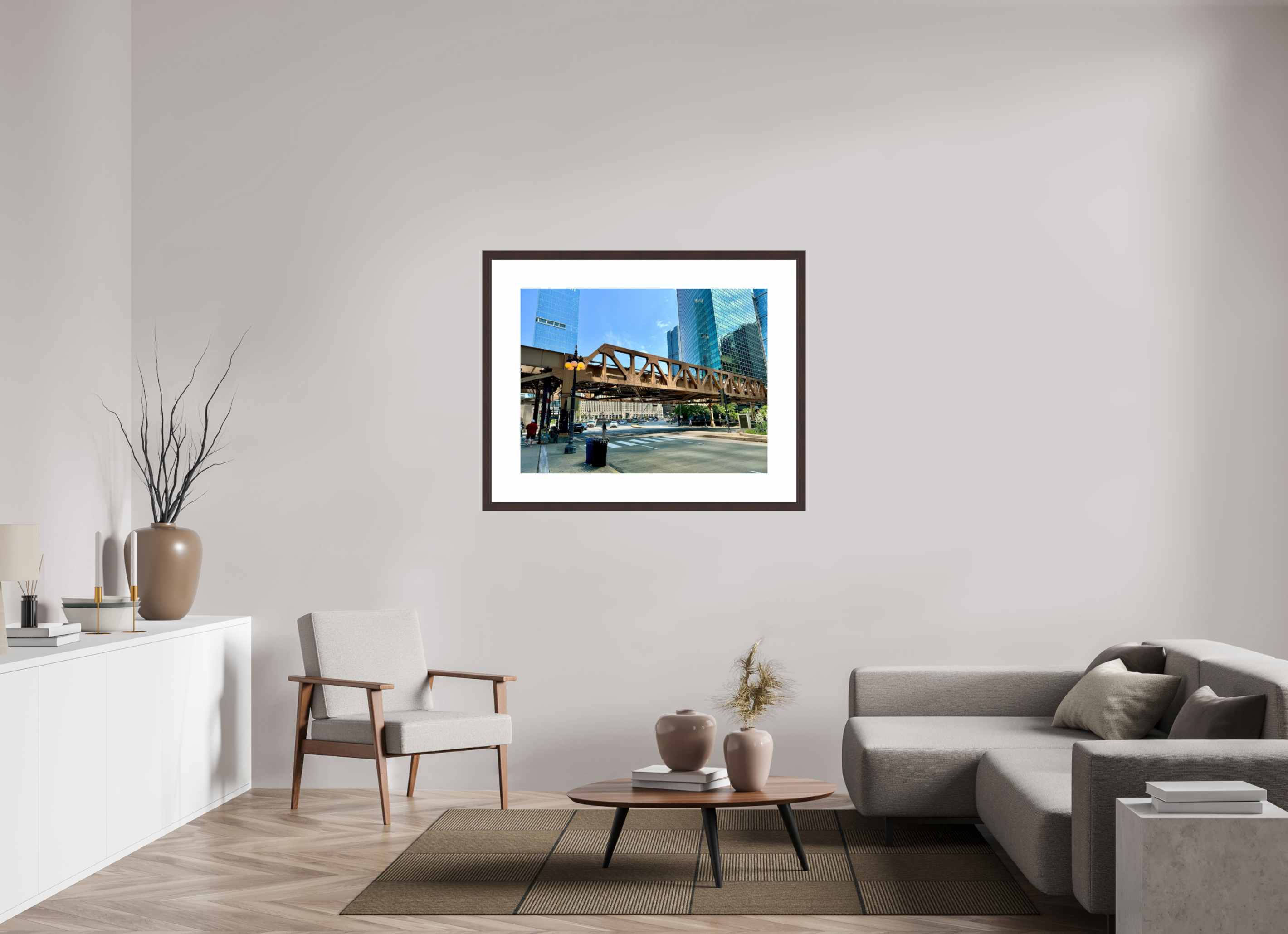 40 x 30″, Framed, Alder Brown, Color Print El Bridge