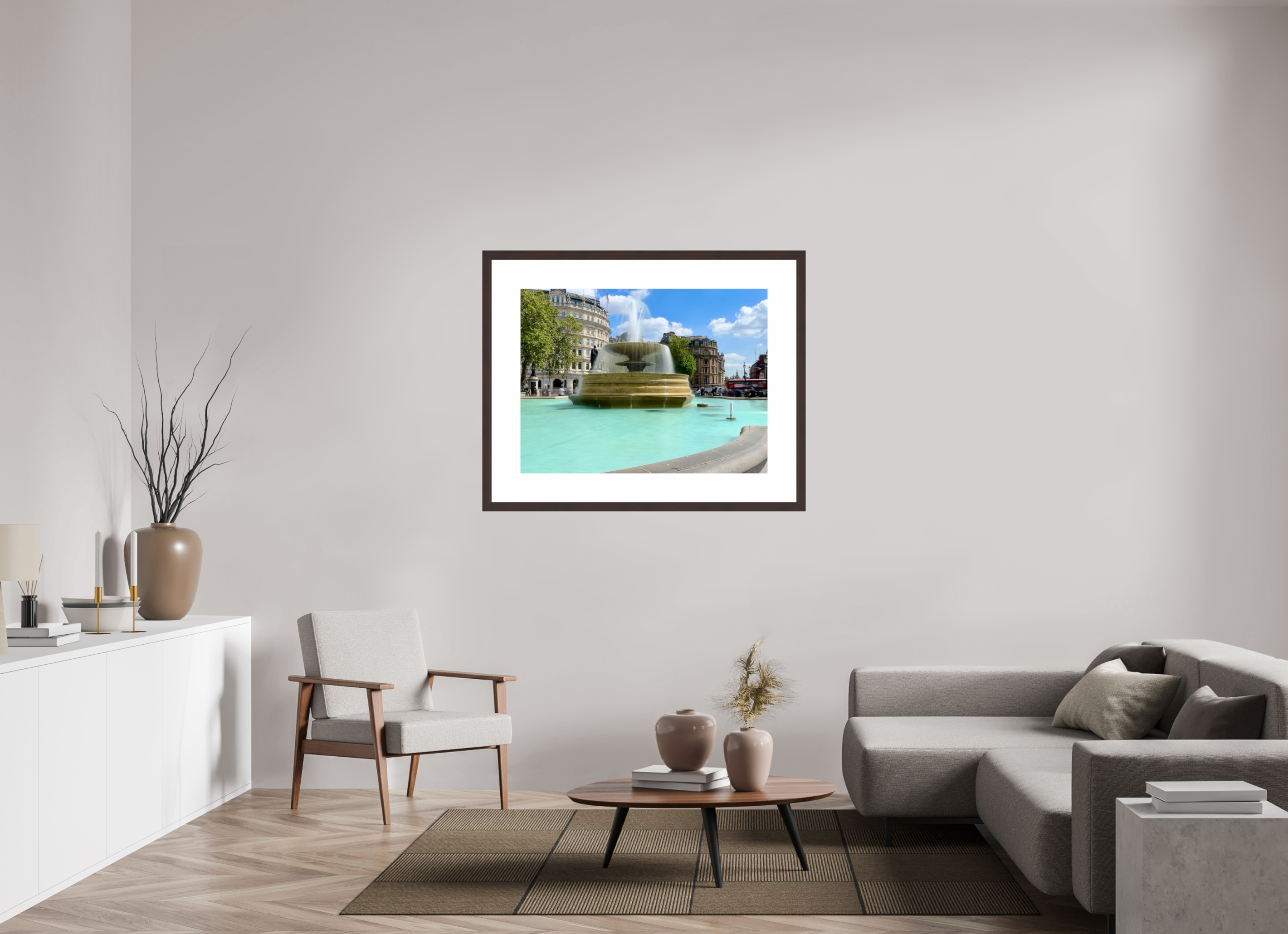 40 x 30″, Framed, Alder Brown, Color Print Trafalgar Square