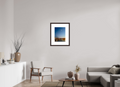 15 x 20″, Framed, Alder Brown, Color Print Moonset Over Bristol