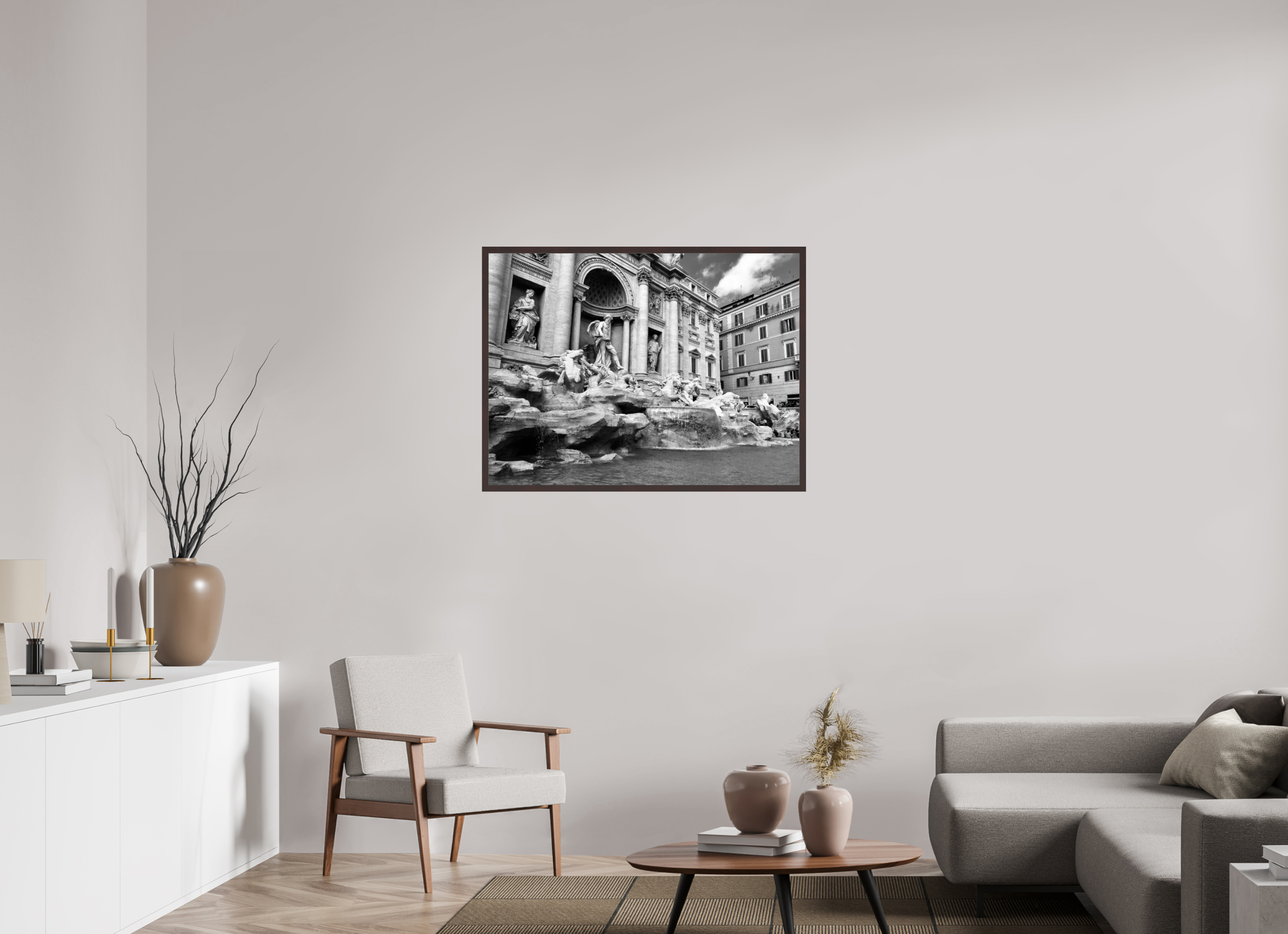 40 x 30″, ArtBox On Aluminum Dibond Trevi Fountain