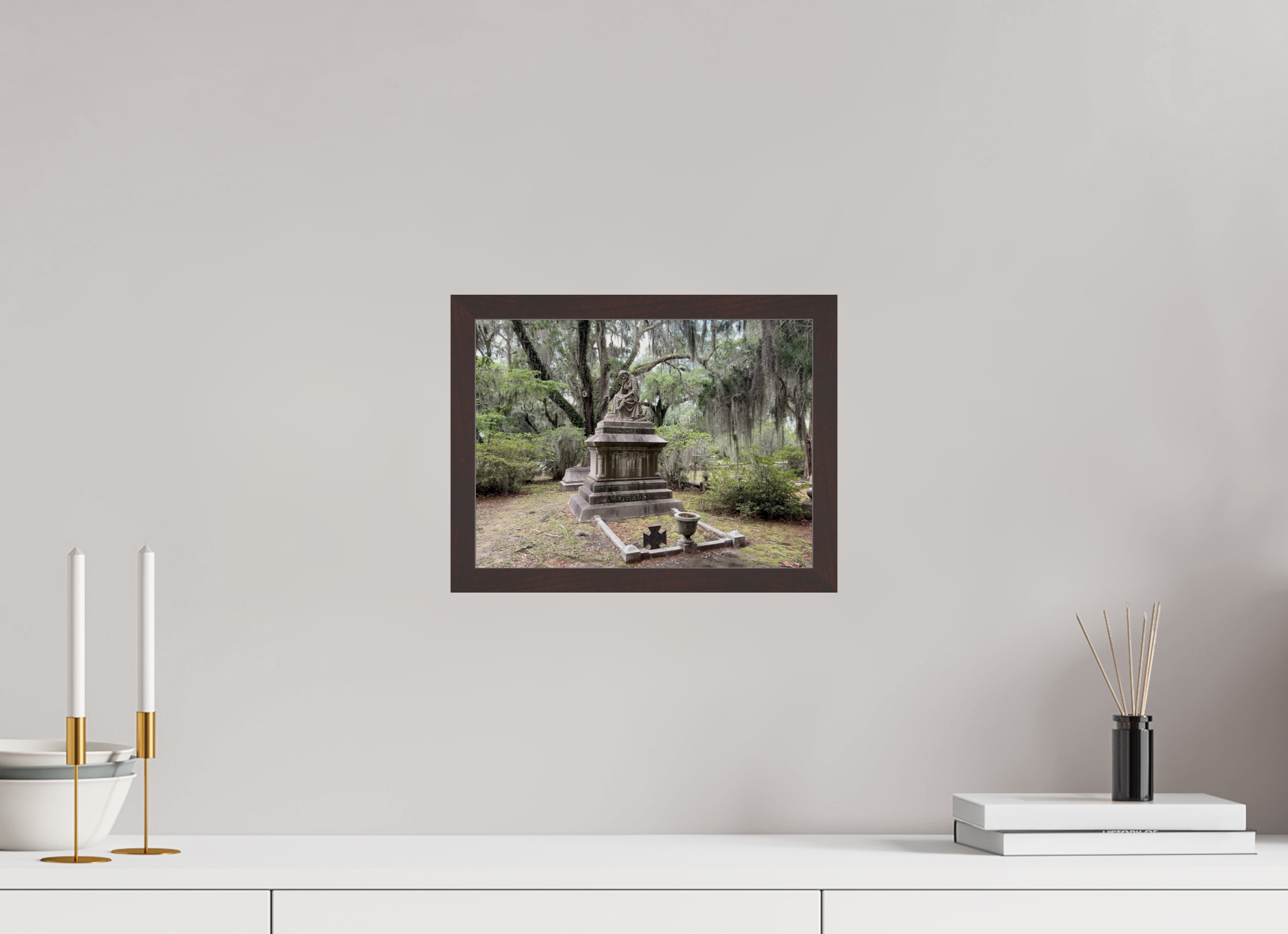 12 x 9″, ArtBox On Aluminum Dibond Bonaventure Cemetery