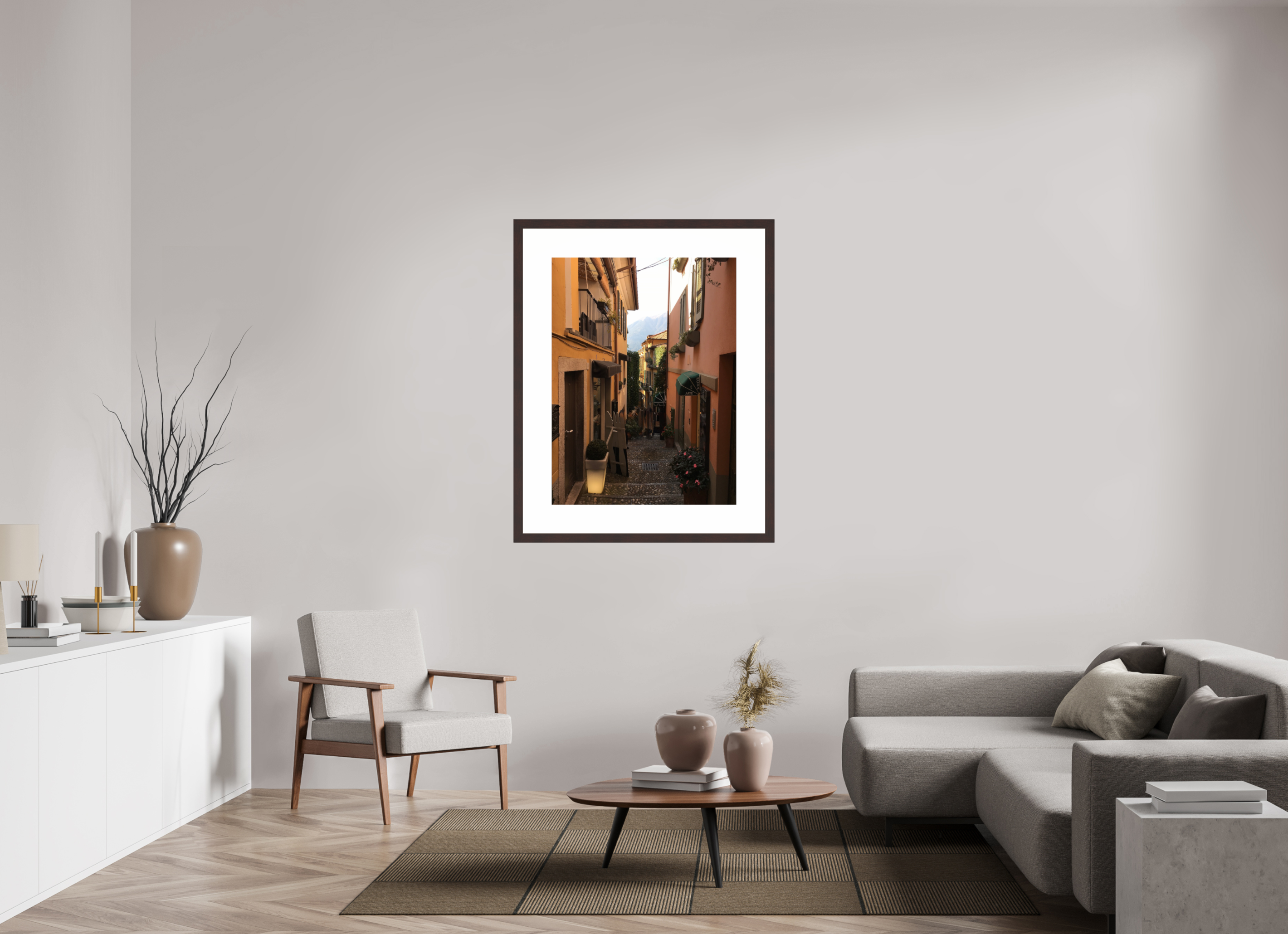 30 x 40″, Framed, Alder Brown, Color Print In Bellagio