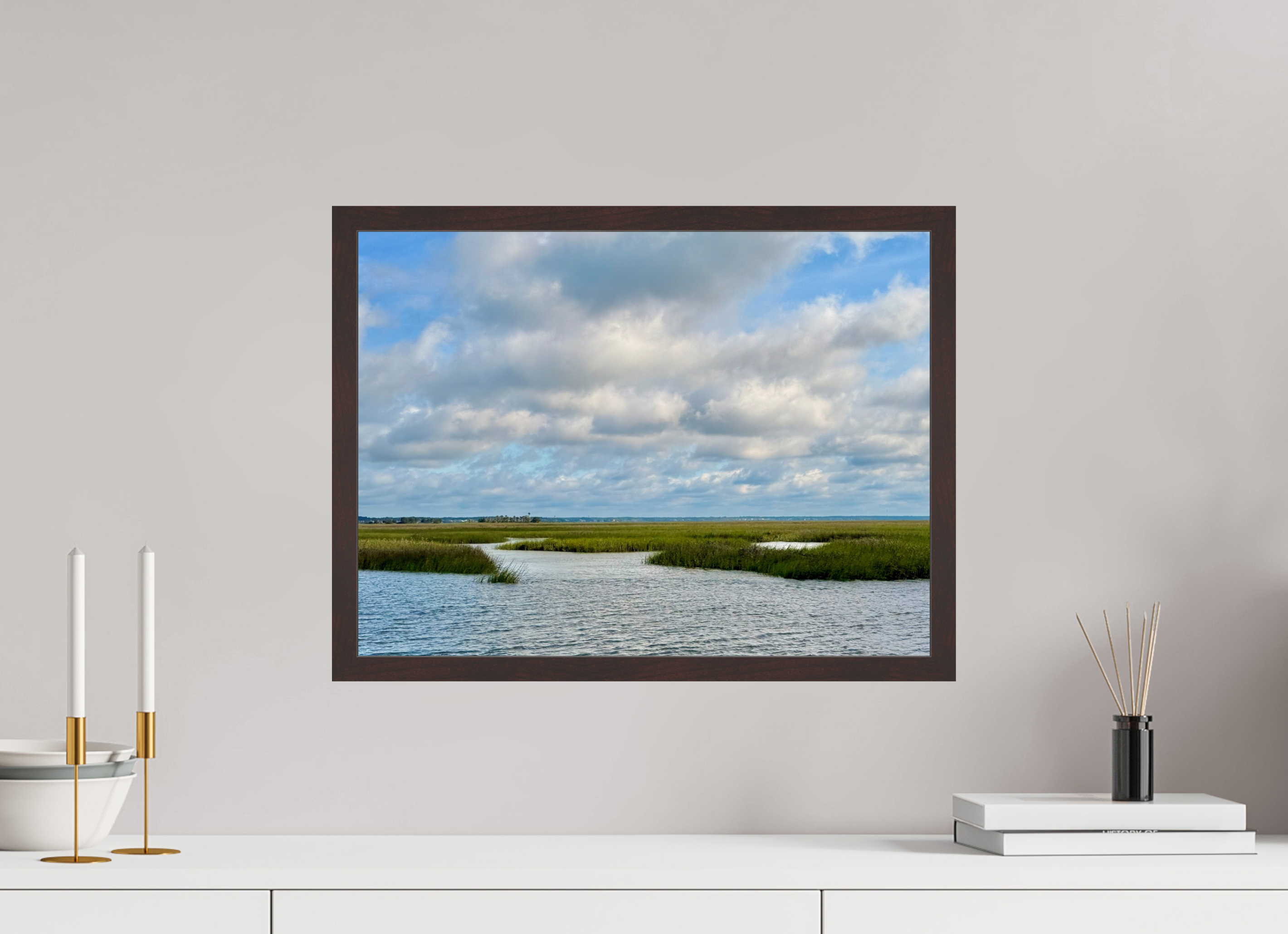 20 x 15″, ArtBox On Aluminum Dibond Marsh at Goat Island