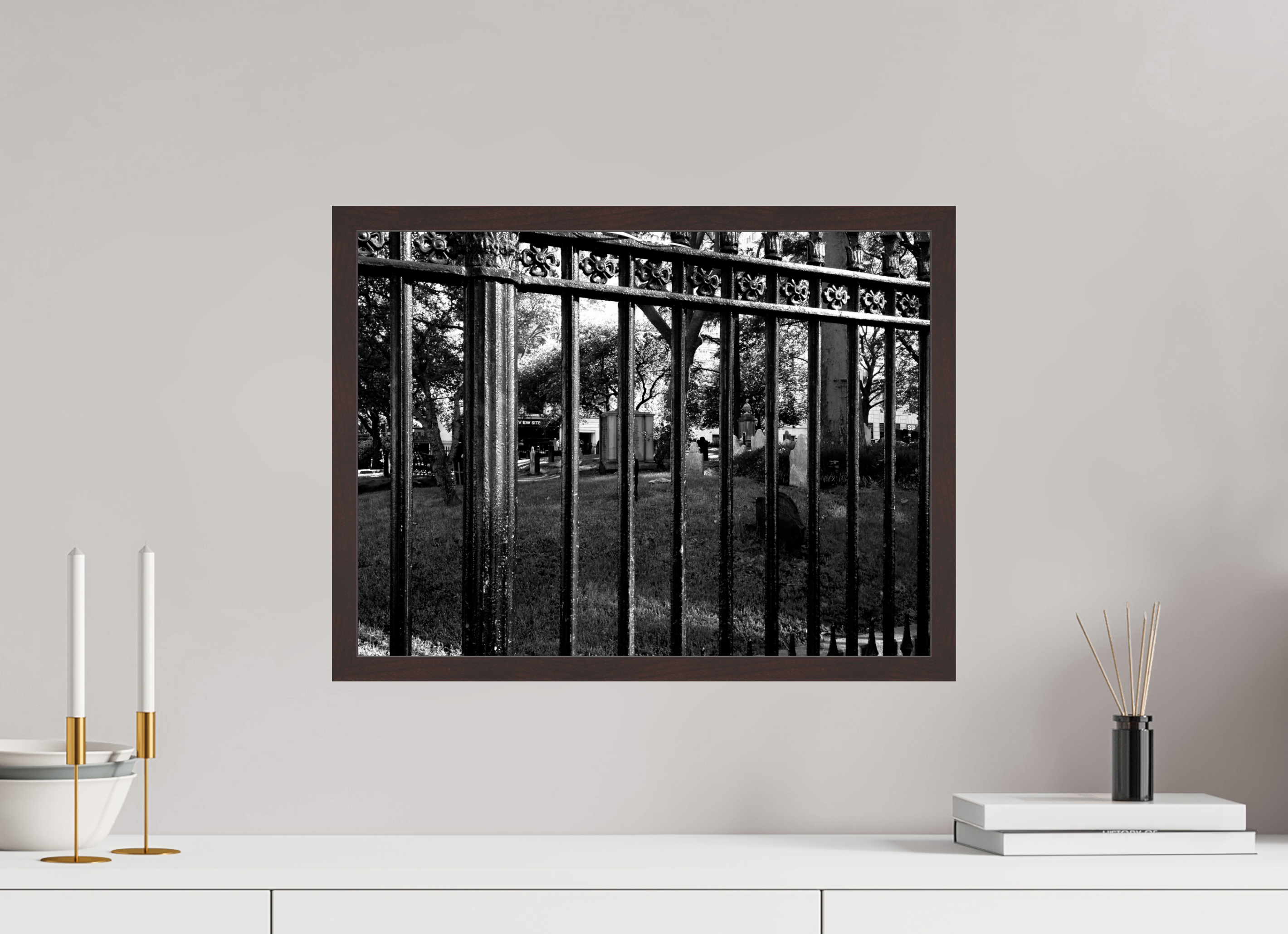 20 x 15″, ArtBox On Aluminum Dibond Cemetery