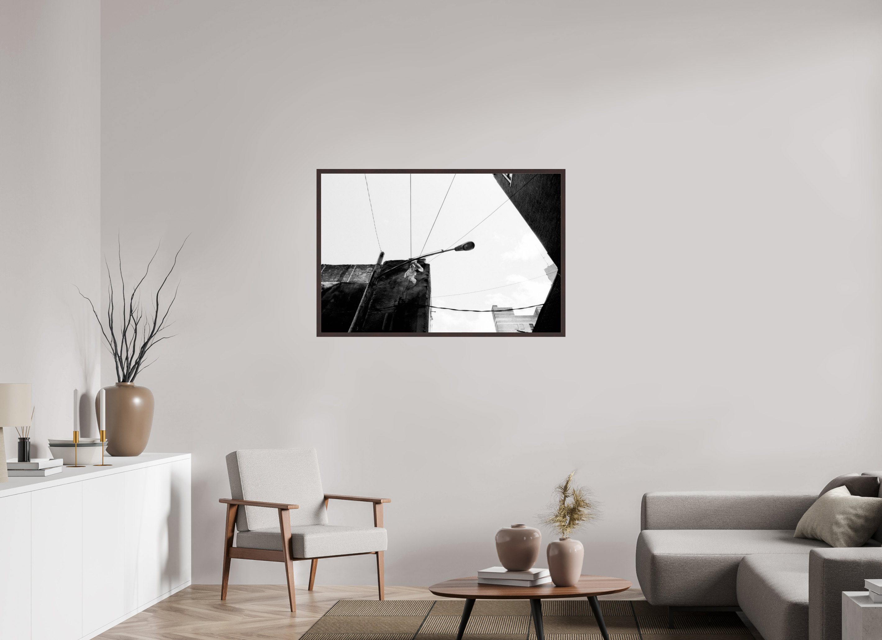 45 x 30″, ArtBox On Aluminum Dibond Lines at Corner