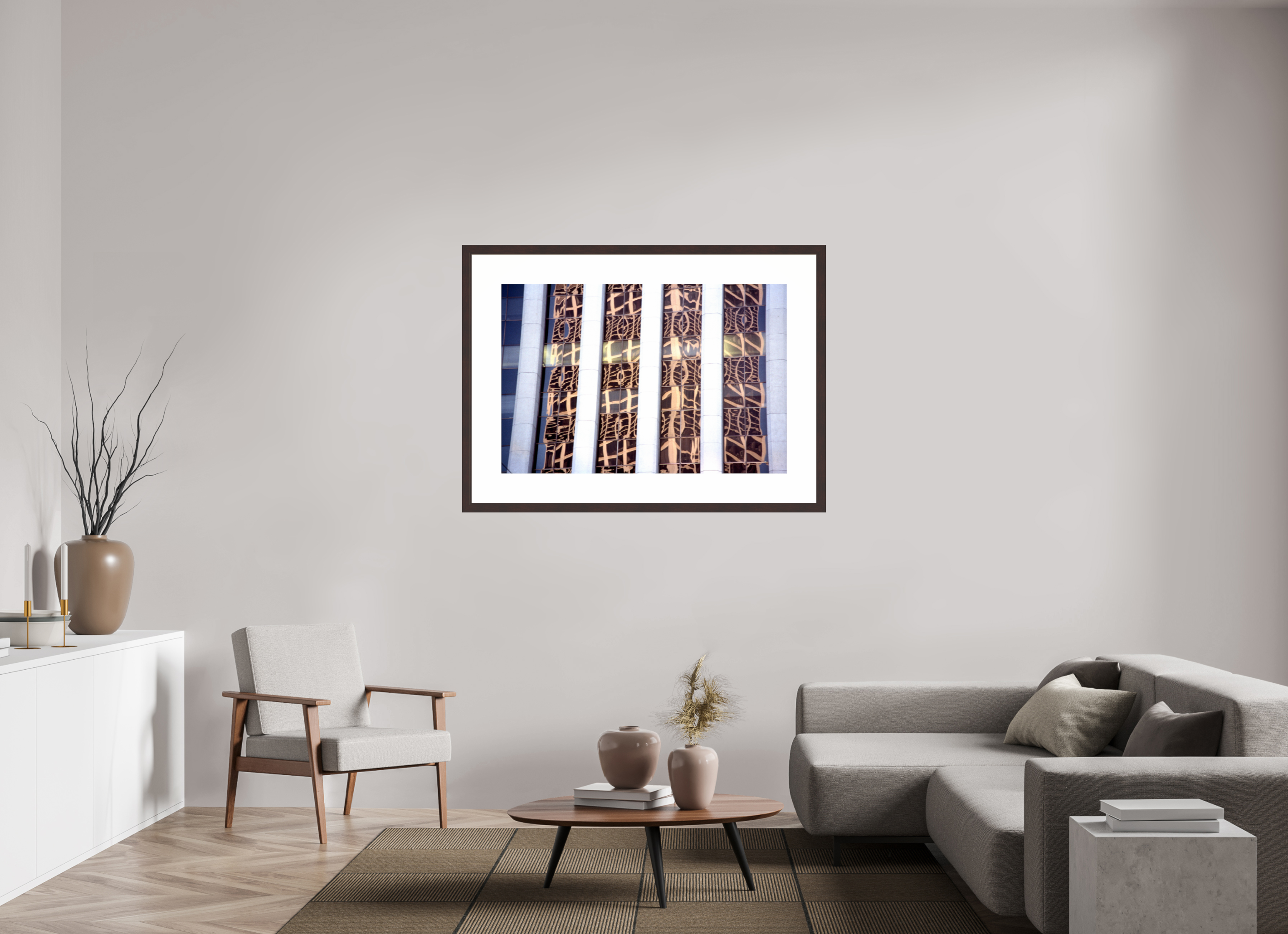 45 x 30″, Framed, Alder Brown, Color Print Reflections