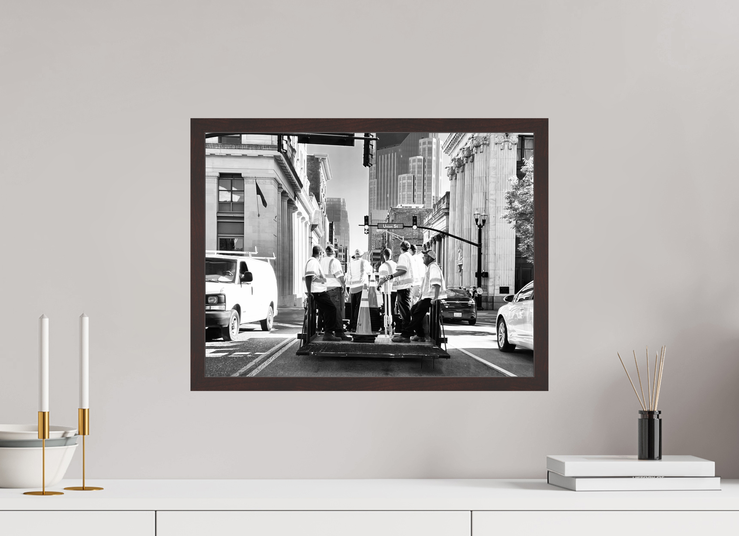 20 x 15″, ArtBox On Aluminum Dibond Going to Work