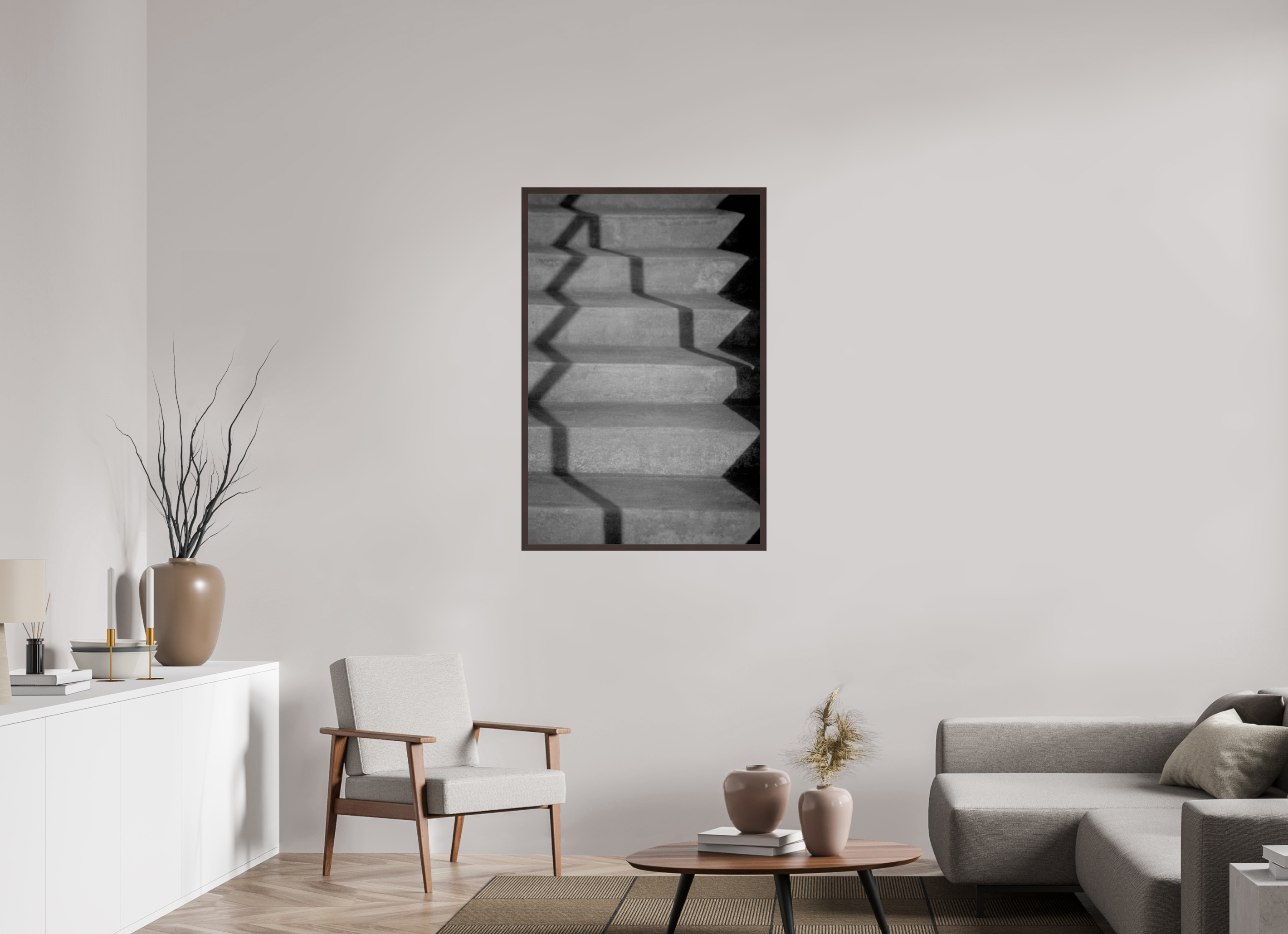 30 x 45″, ArtBox On Aluminum Dibond Step Shadows