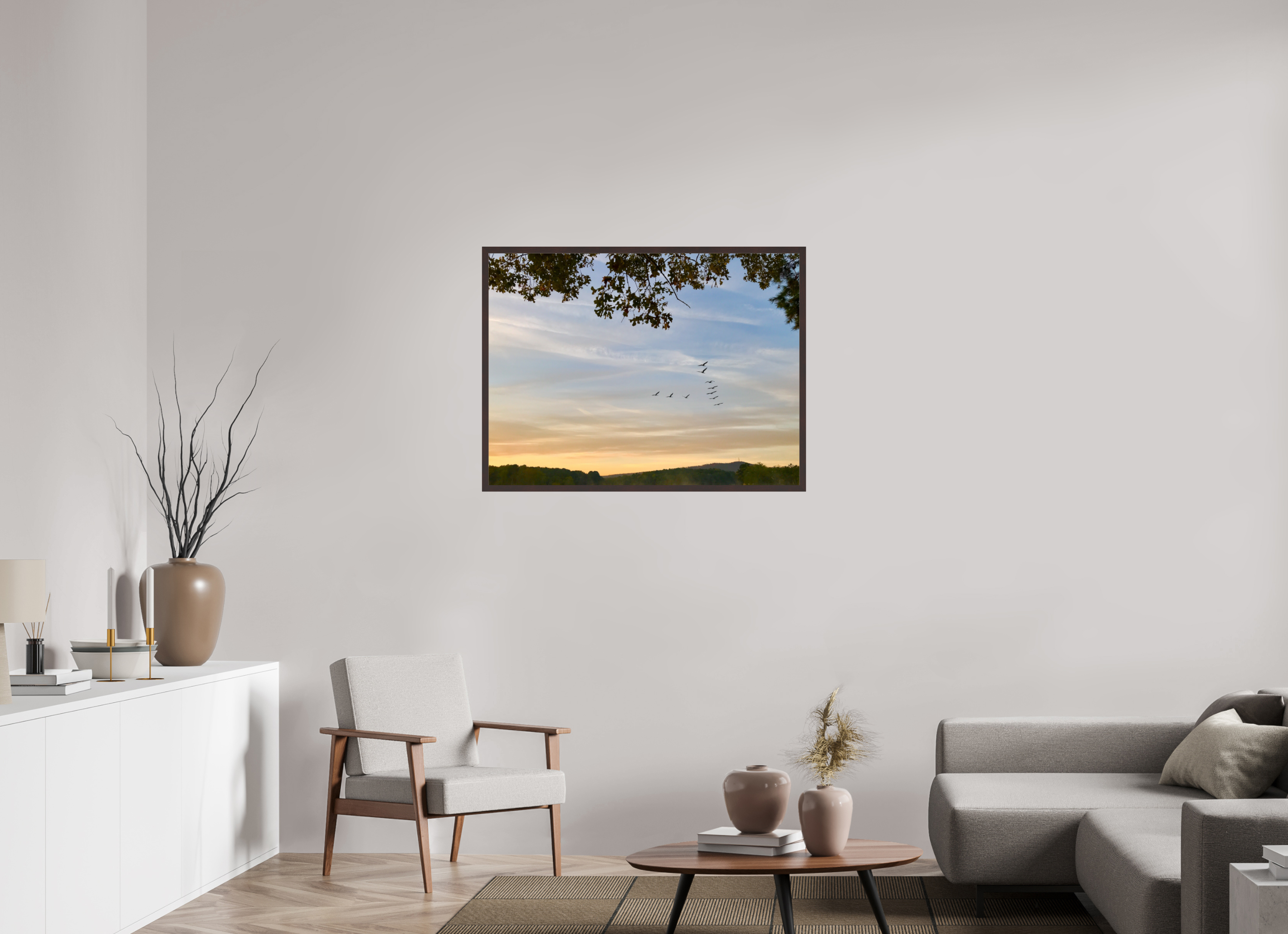 40 x 30″, ArtBox On Aluminum Dibond Flock of Geese