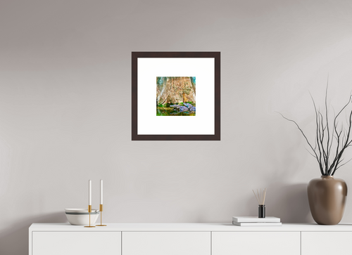 10 x 10″, Framed, Alder Brown, Color Print Alligators