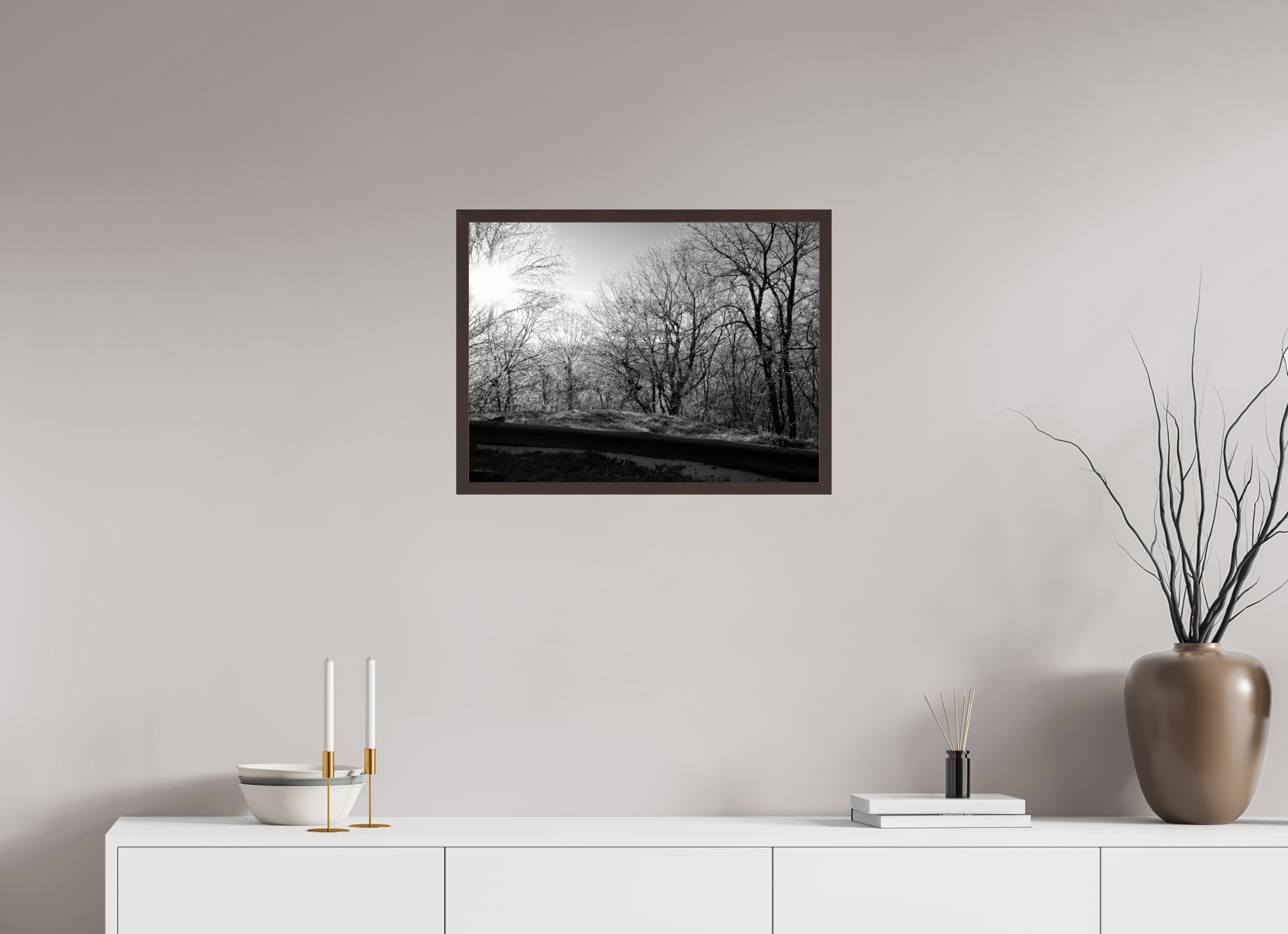 24 x 18″, ArtBox On Aluminum Dibond Winter Sunrise