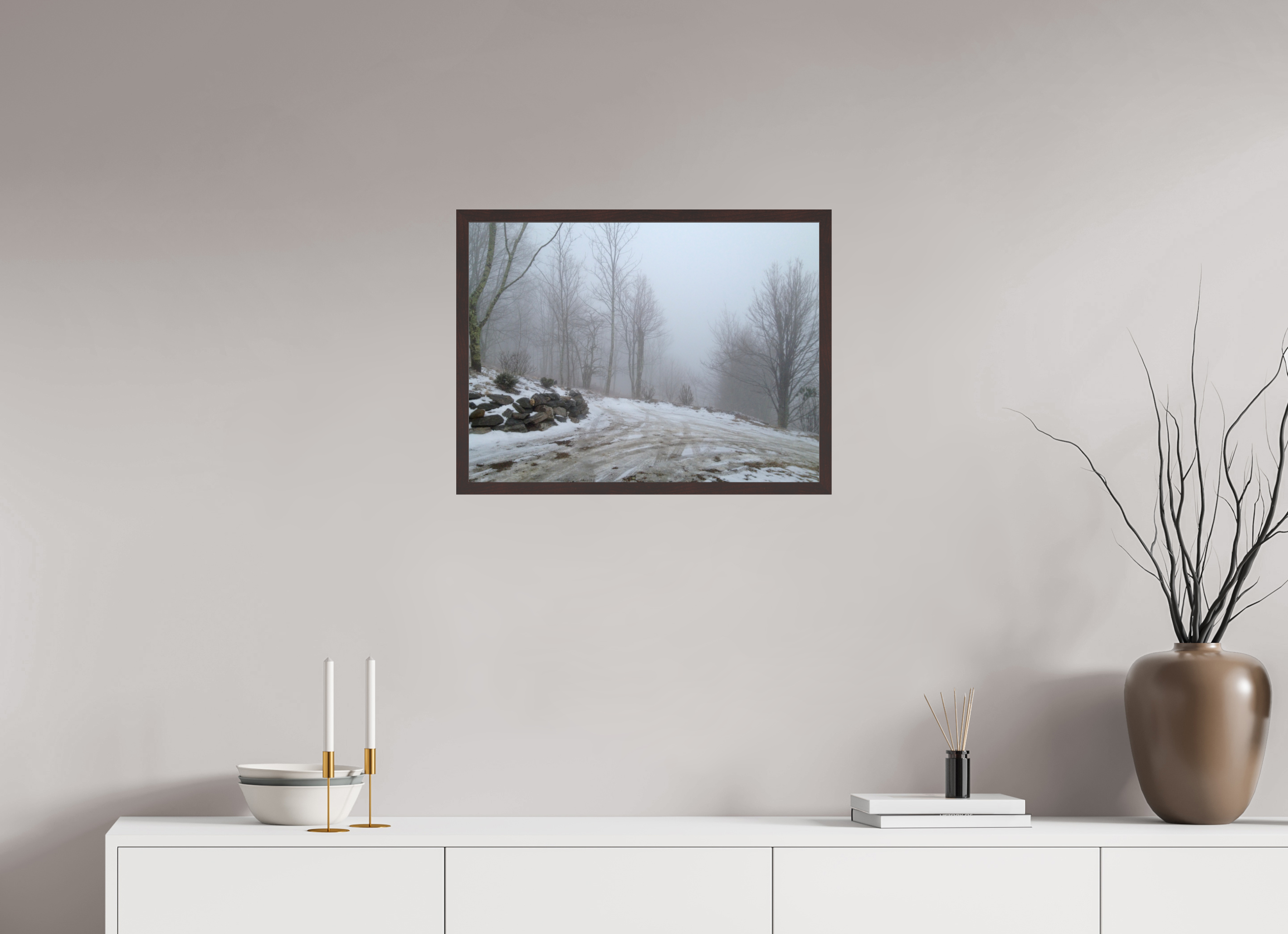 24 x 18″, ArtBox On Aluminum Dibond Winter Scene