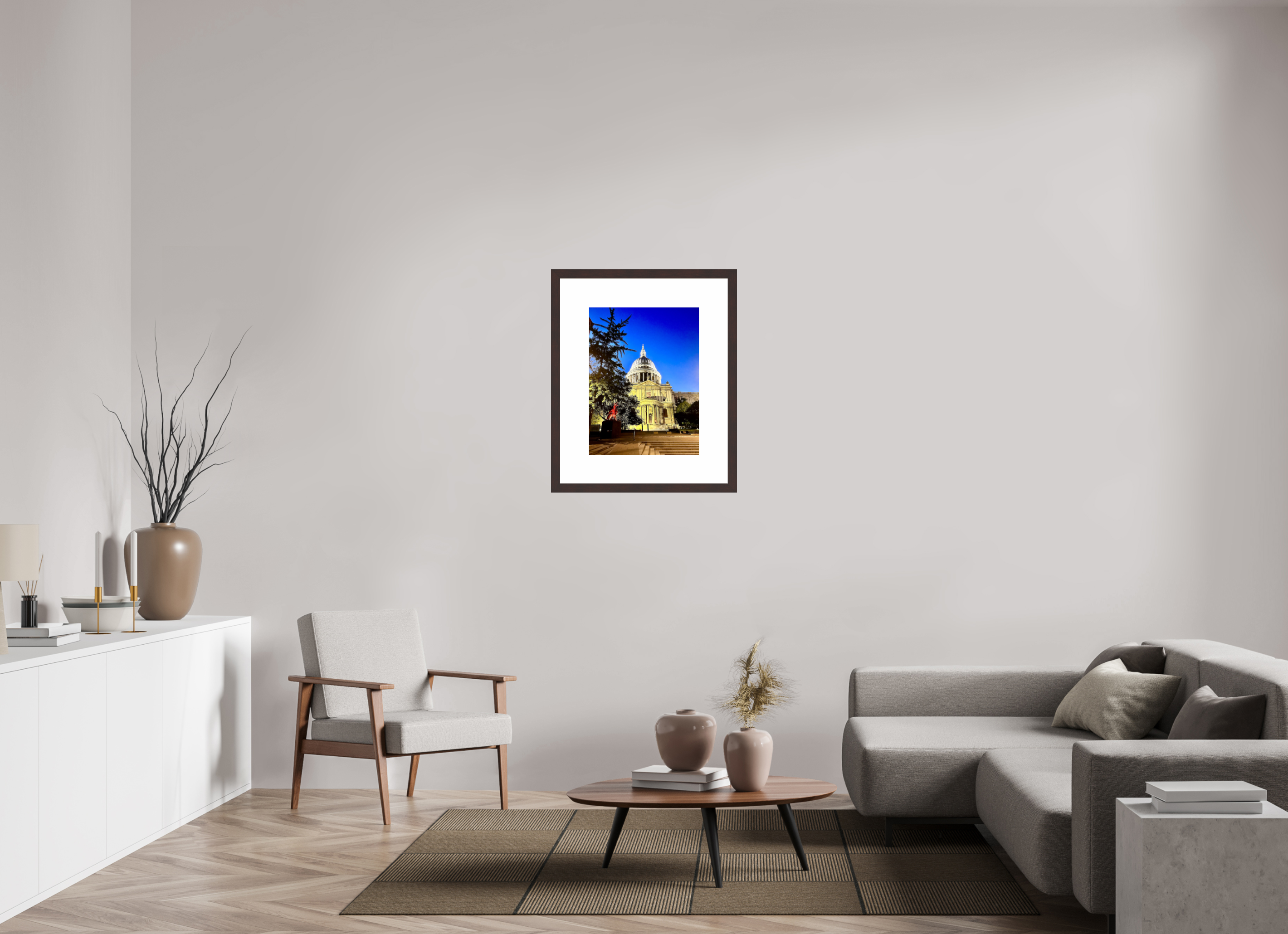 18 x 24″, Framed, Alder Brown, Color Print Dome of St. Paul's