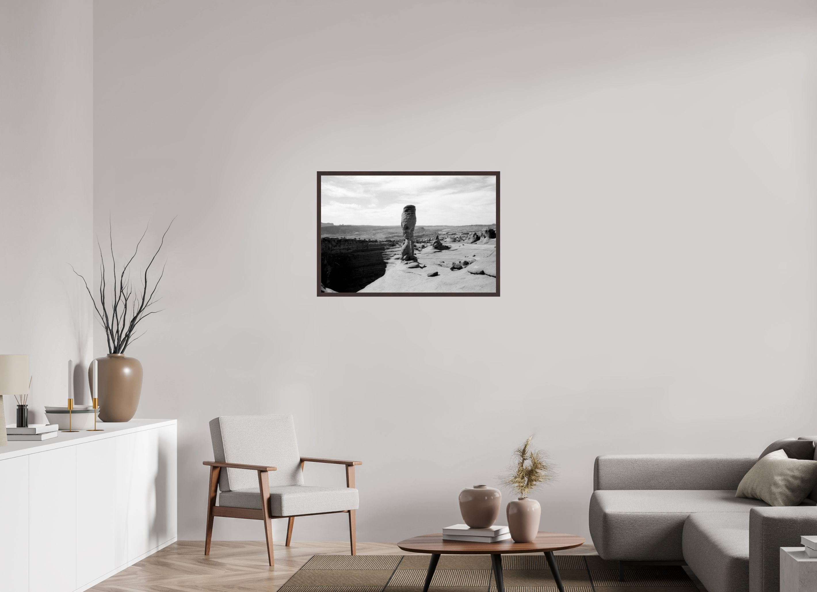 35.6 x 24″, ArtBox On Aluminum Dibond Delicate Arch, Edge On